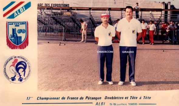 1986 champion des Alpes-Maritimes doublettes 1986 champion des Alpes-Maritimes doublettes
