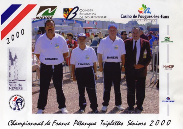 2000 champion des Alpes-Maritimes triplettes