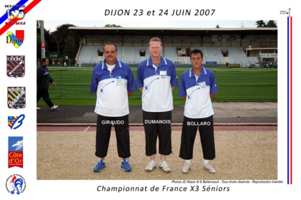 2007 qualifié au championnat de France triplettes