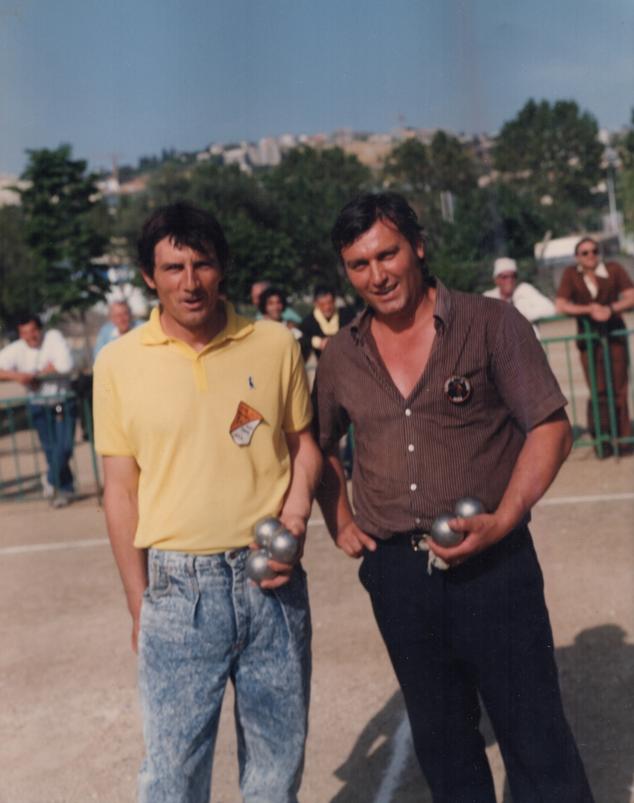 Les finalistes du bec à bec des Alpes-Maritimes 1988 Fernand RIVIERE et Daniel ARMANDO