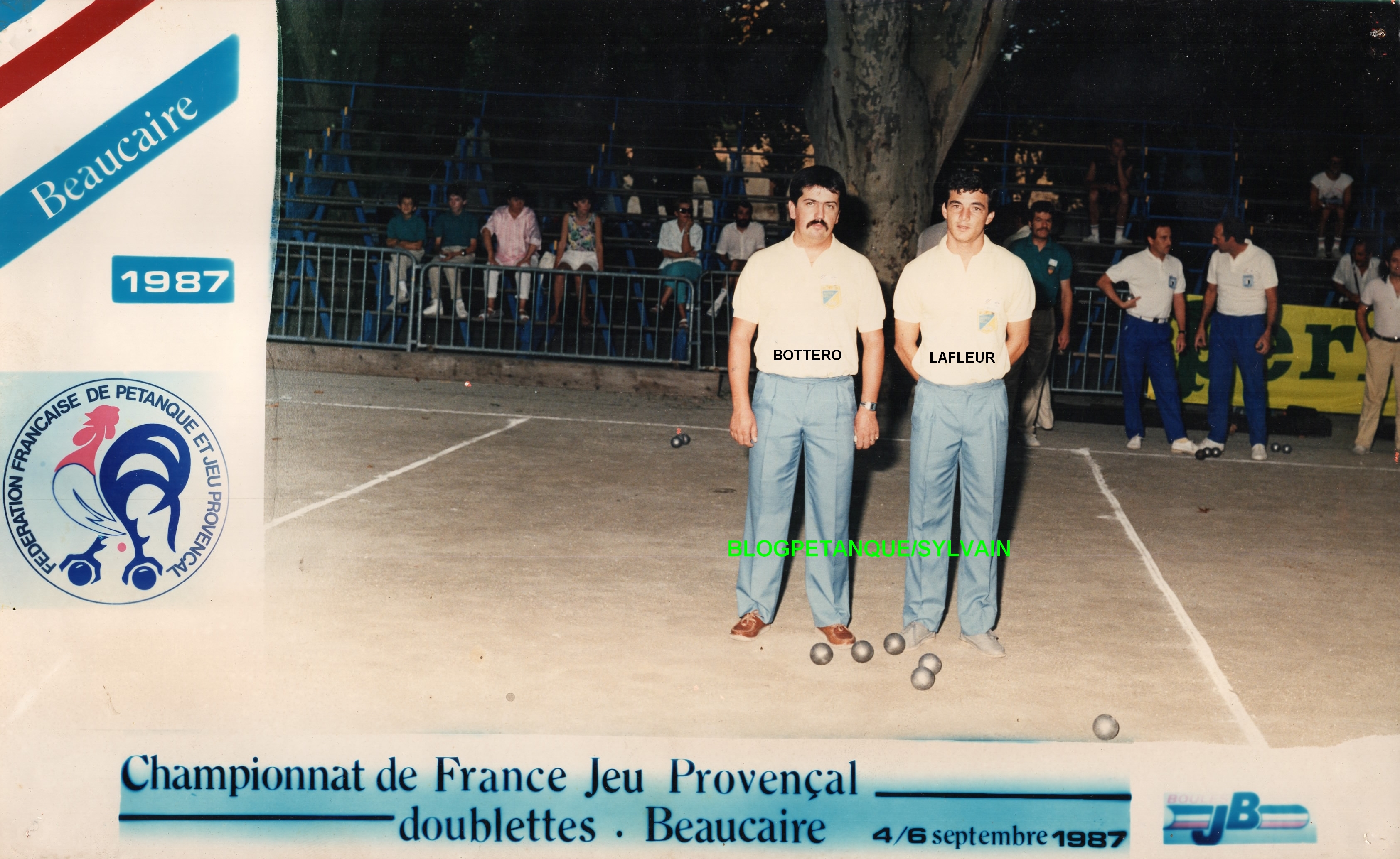 Tous les joueurs qualifiés au Championnat de France doublettes au Jeu Provençal de 1977 à 2023