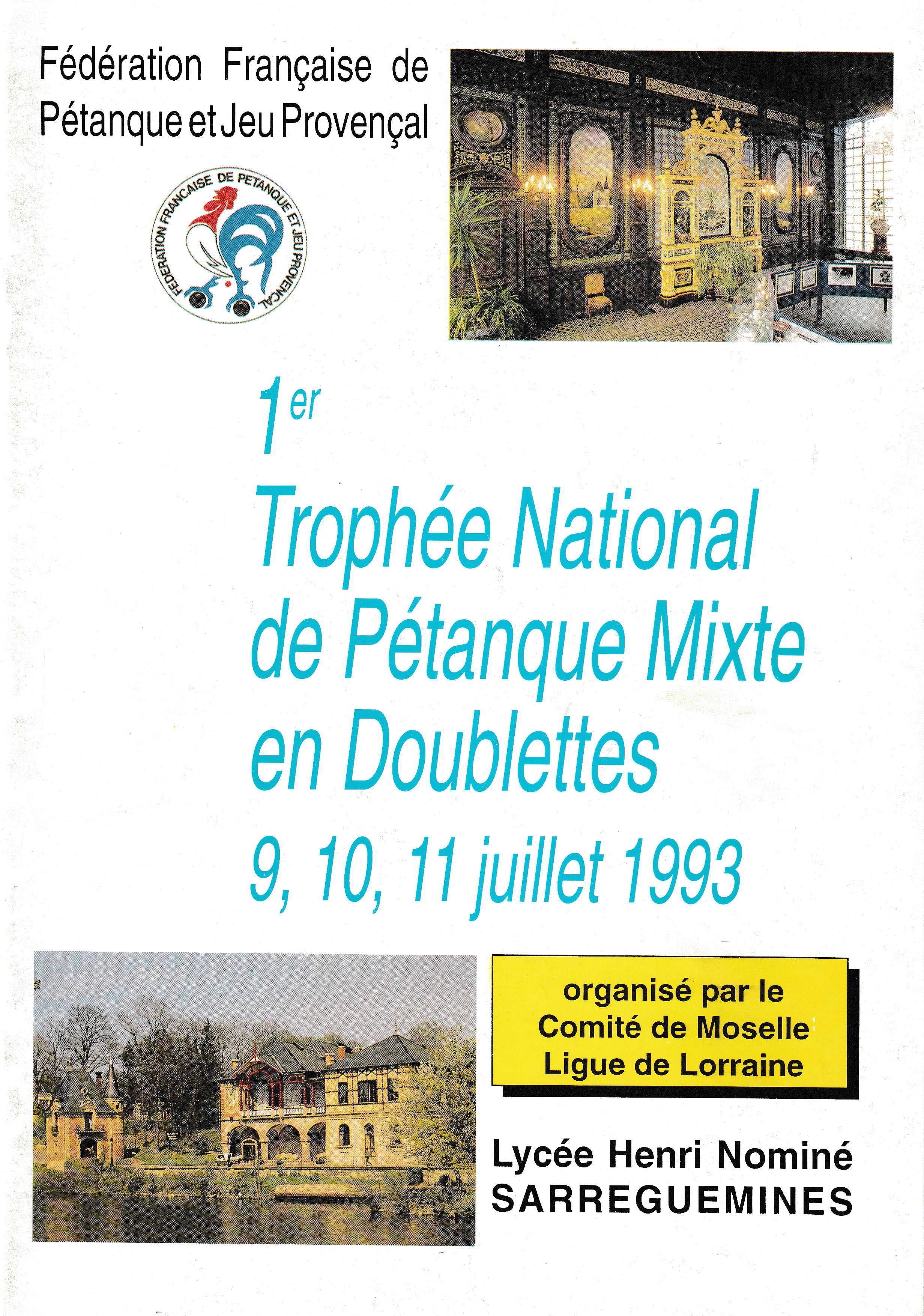 Tous les joueurs et joueuses qualifiés au Championnat de France mixte doublettes de 1993 à 2023 Tous les joueurs et joueuses qualifiés au Championnat de France mixte doublettes de 1993 à 2023