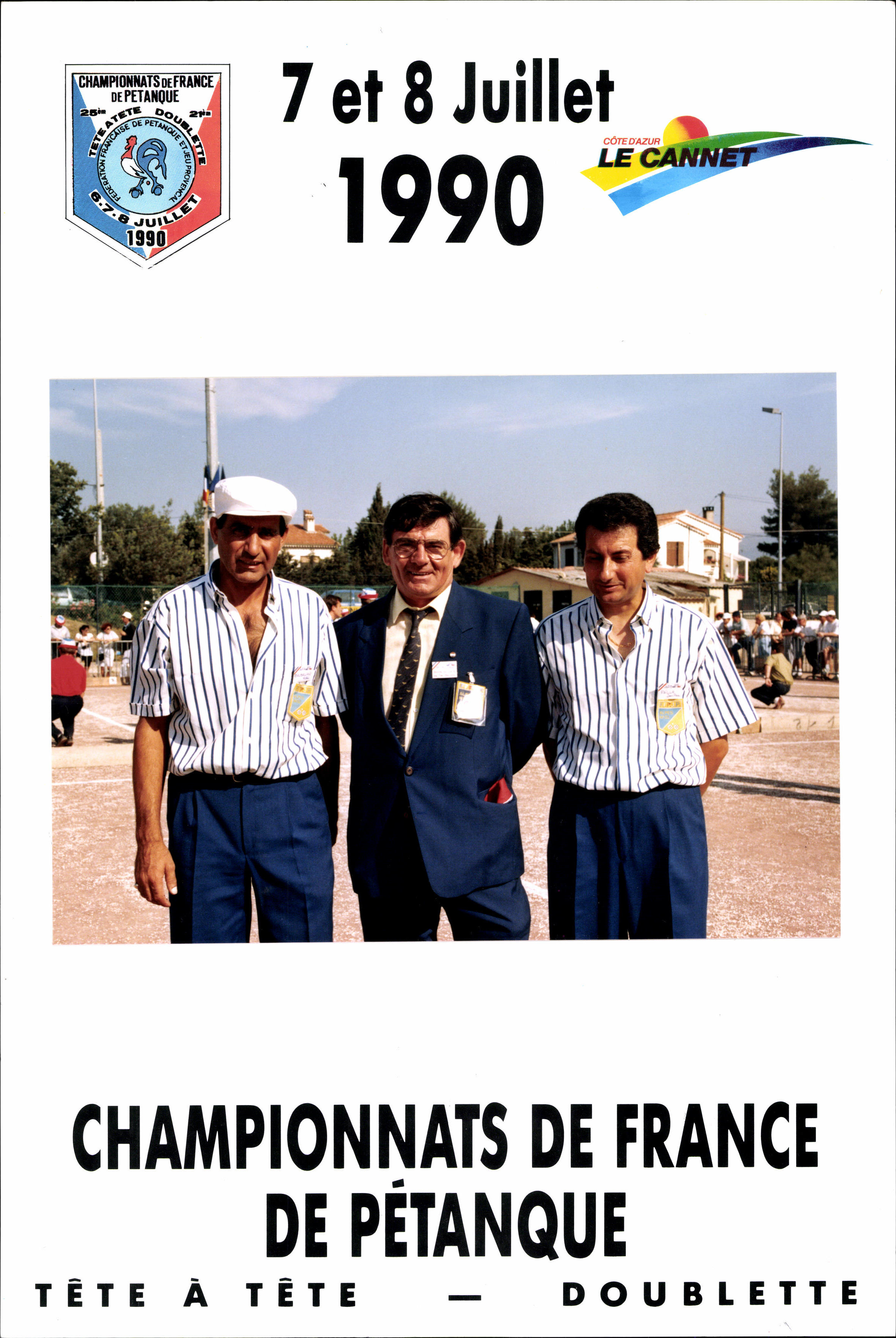 Tous les joueurs qualifiés au Championnat de France doublettes de 1970 à 2023