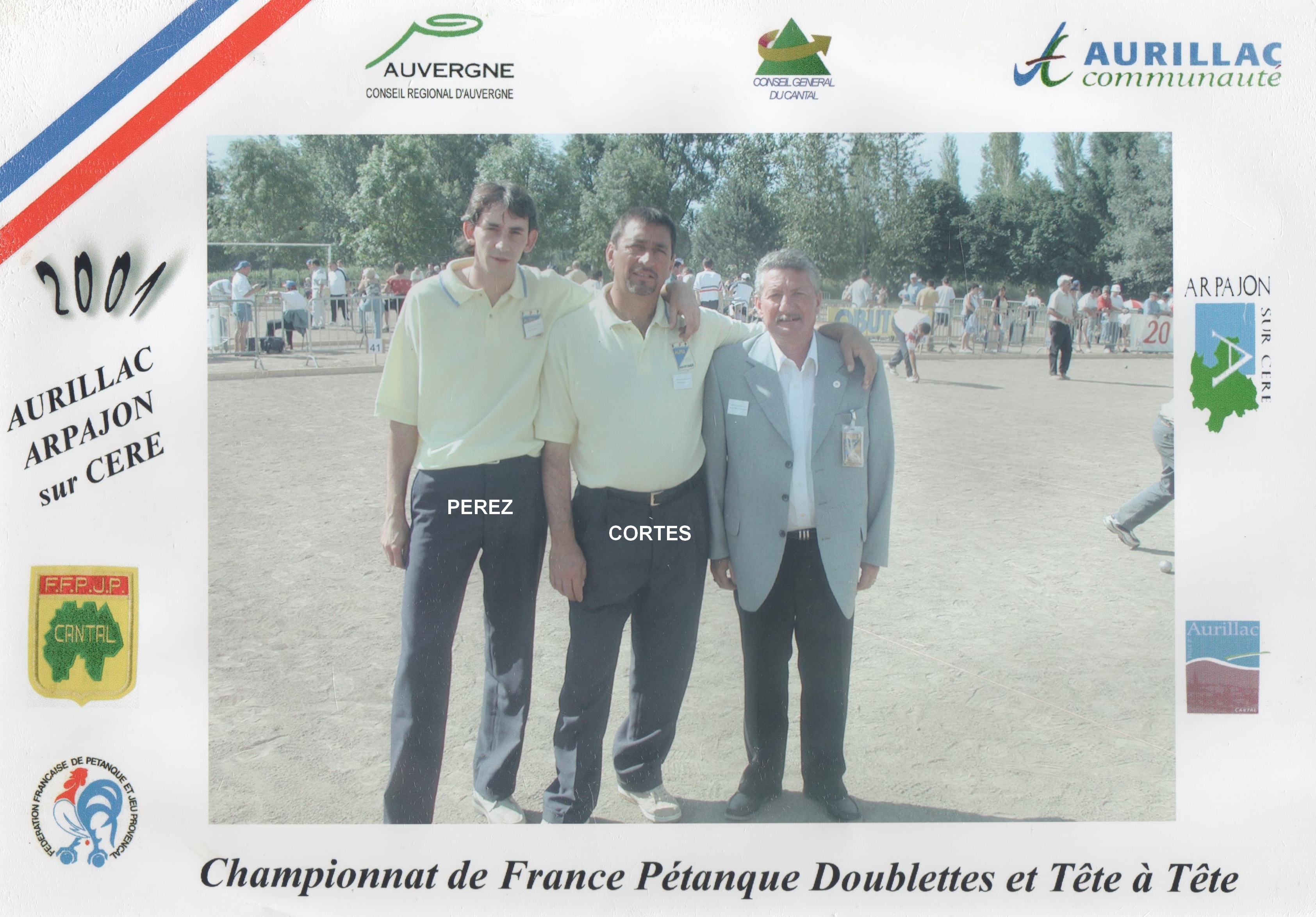 Tous les joueurs qualifiés au Championnat de France doublettes de 1970 à 2023
