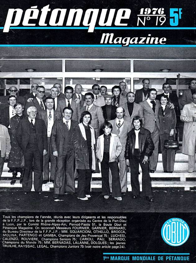 PETANQUE MAGAZINE OBUT DE 1960 à 2013 PETANQUE MAGAZINE OBUT DE 1960 à 2013