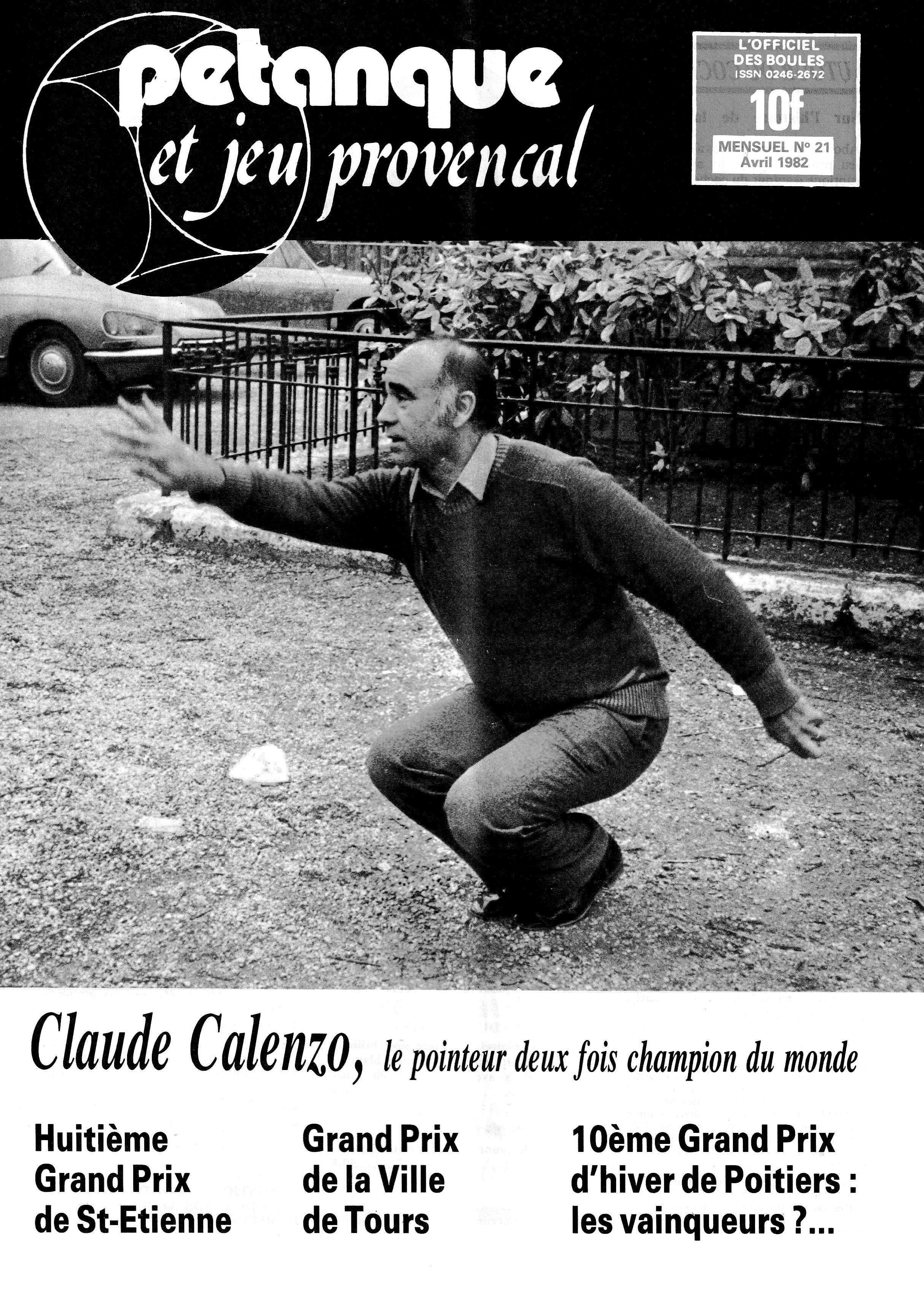 PETANQUE ET JEU PROVENCAL DE 1980 A 1982 PETANQUE ET JEU PROVENCAL DE 1980 A 1982