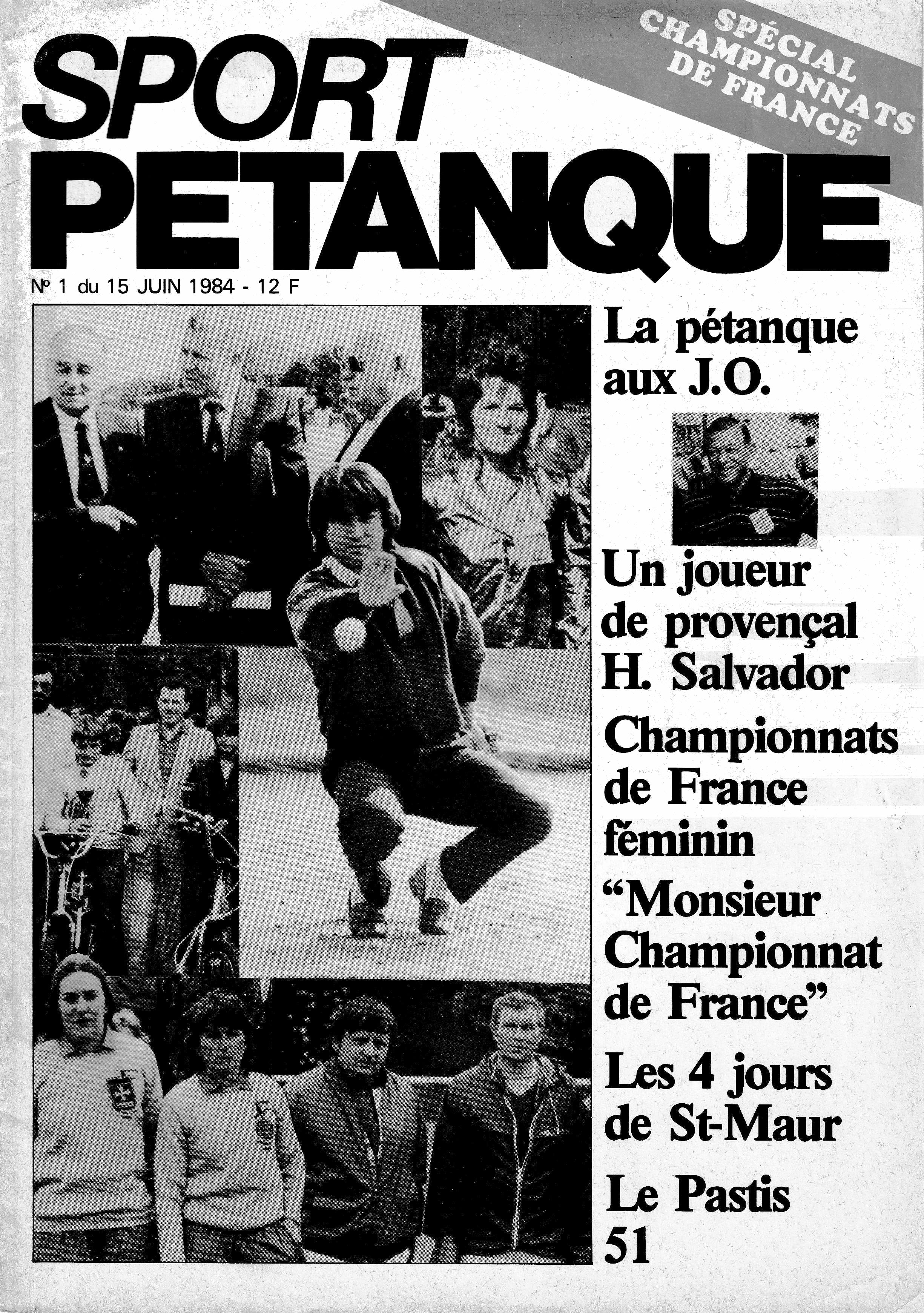 SPORT PETANQUE DE 1984 A 1988