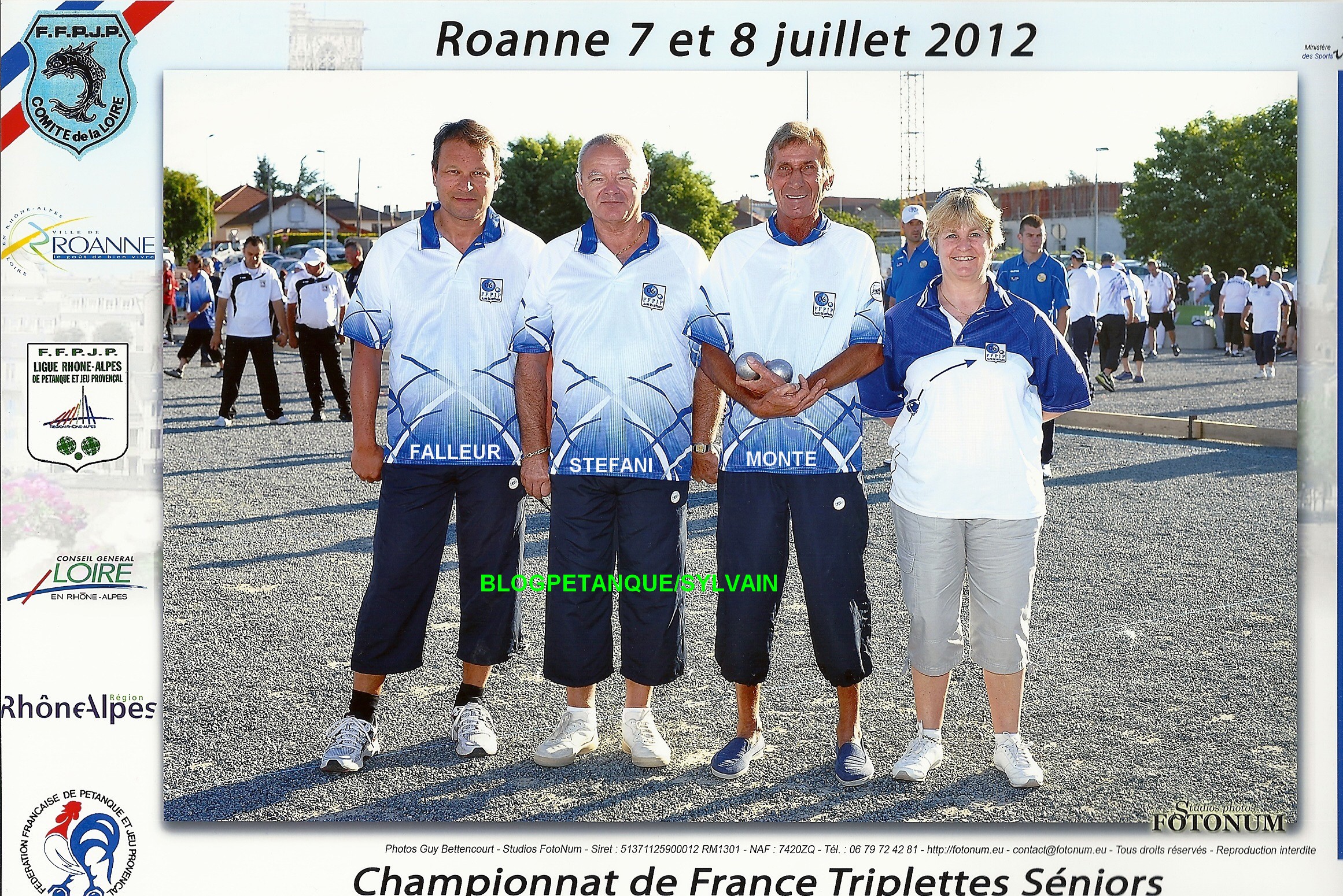 L'année 2012 à la Pétanque L'année 2012 à la Pétanque