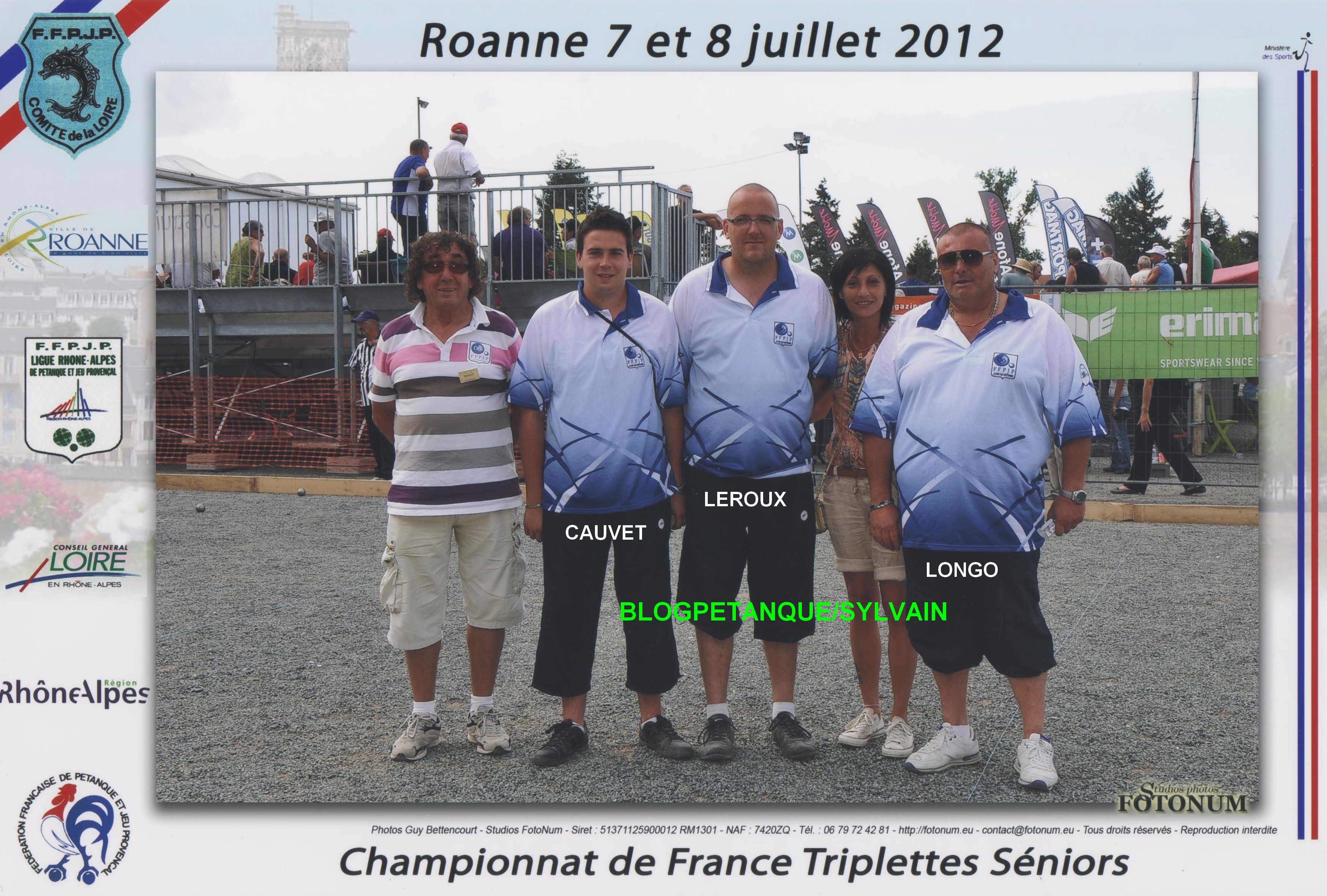 L'année 2012 à la Pétanque