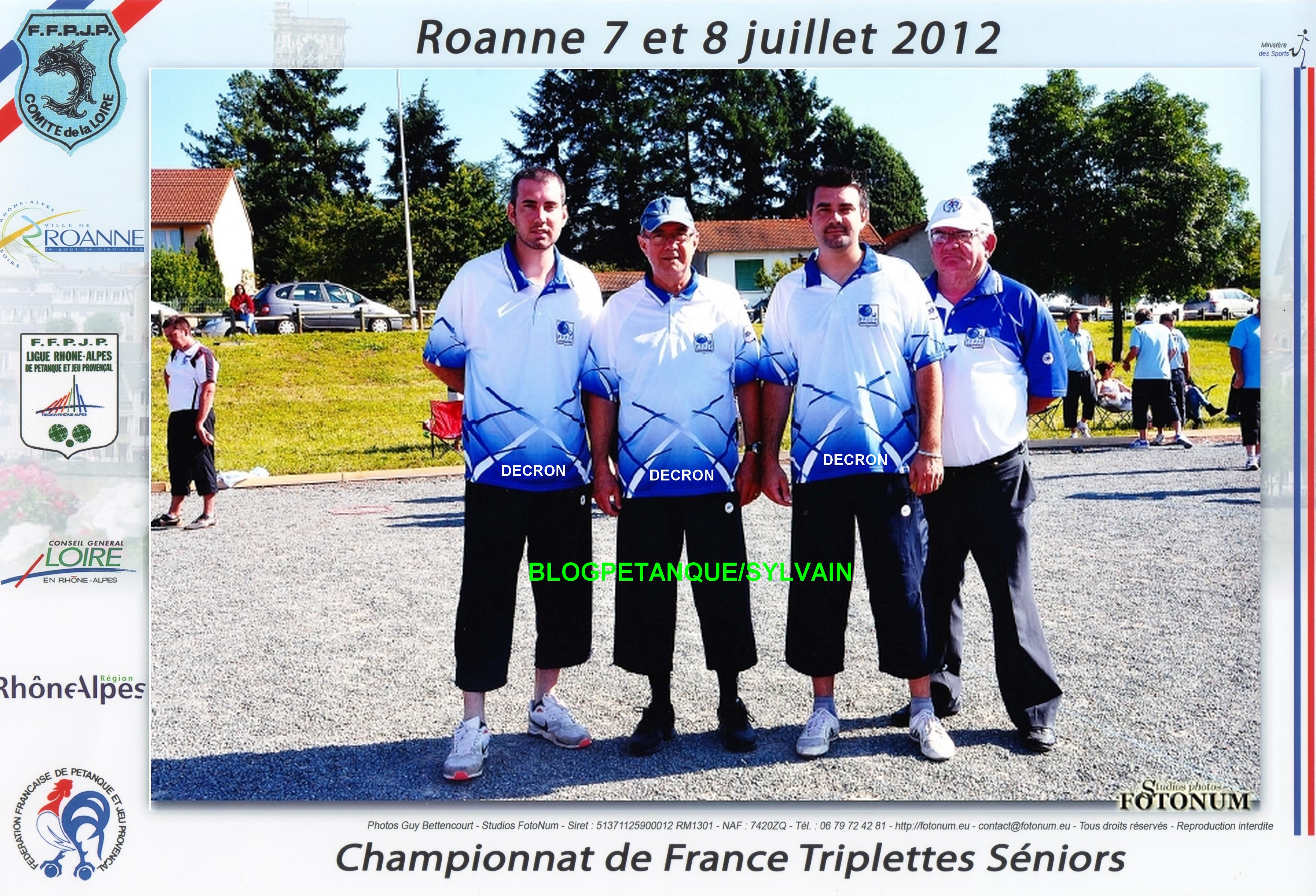 L'année 2012 à la Pétanque L'année 2012 à la Pétanque