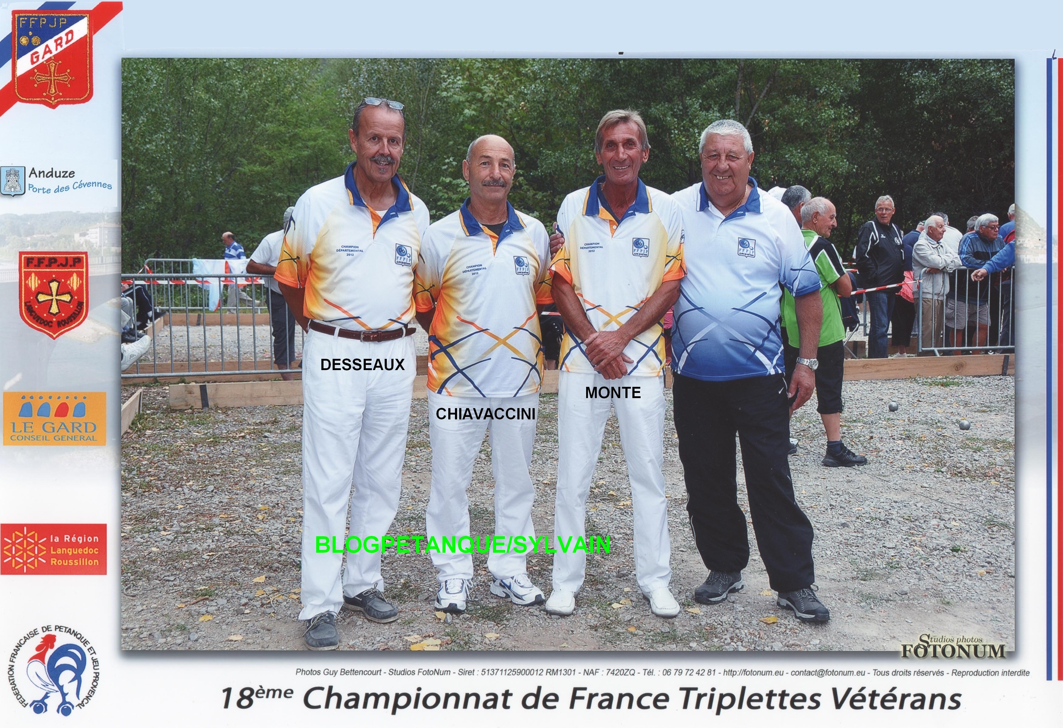 L'année 2012 à la Pétanque L'année 2012 à la Pétanque