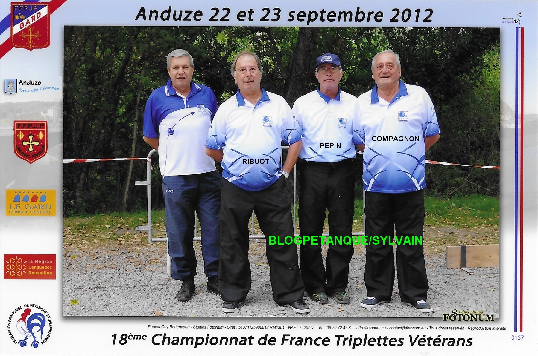 L'année 2012 à la Pétanque L'année 2012 à la Pétanque