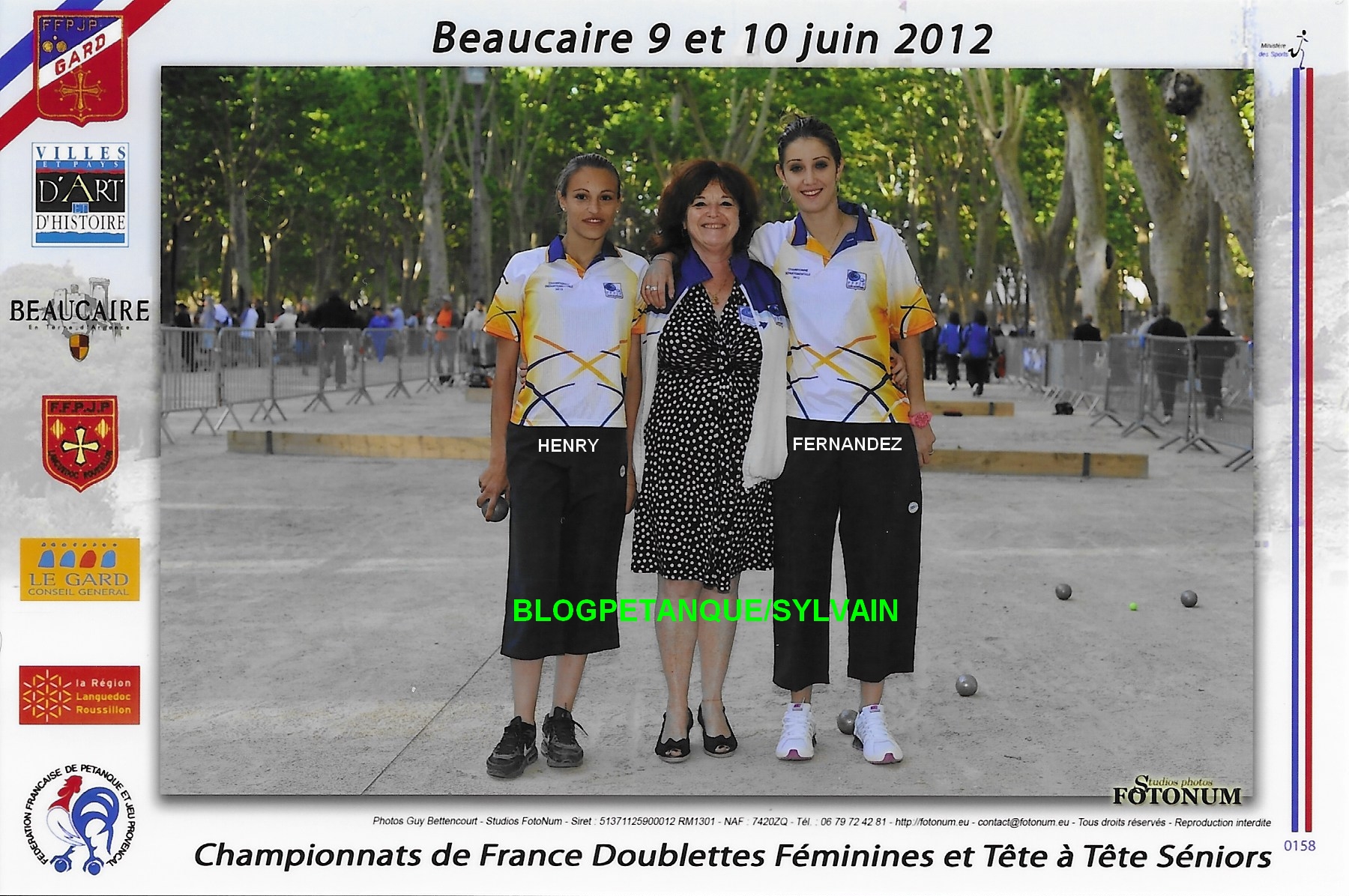 L'année 2012 à la Pétanque L'année 2012 à la Pétanque