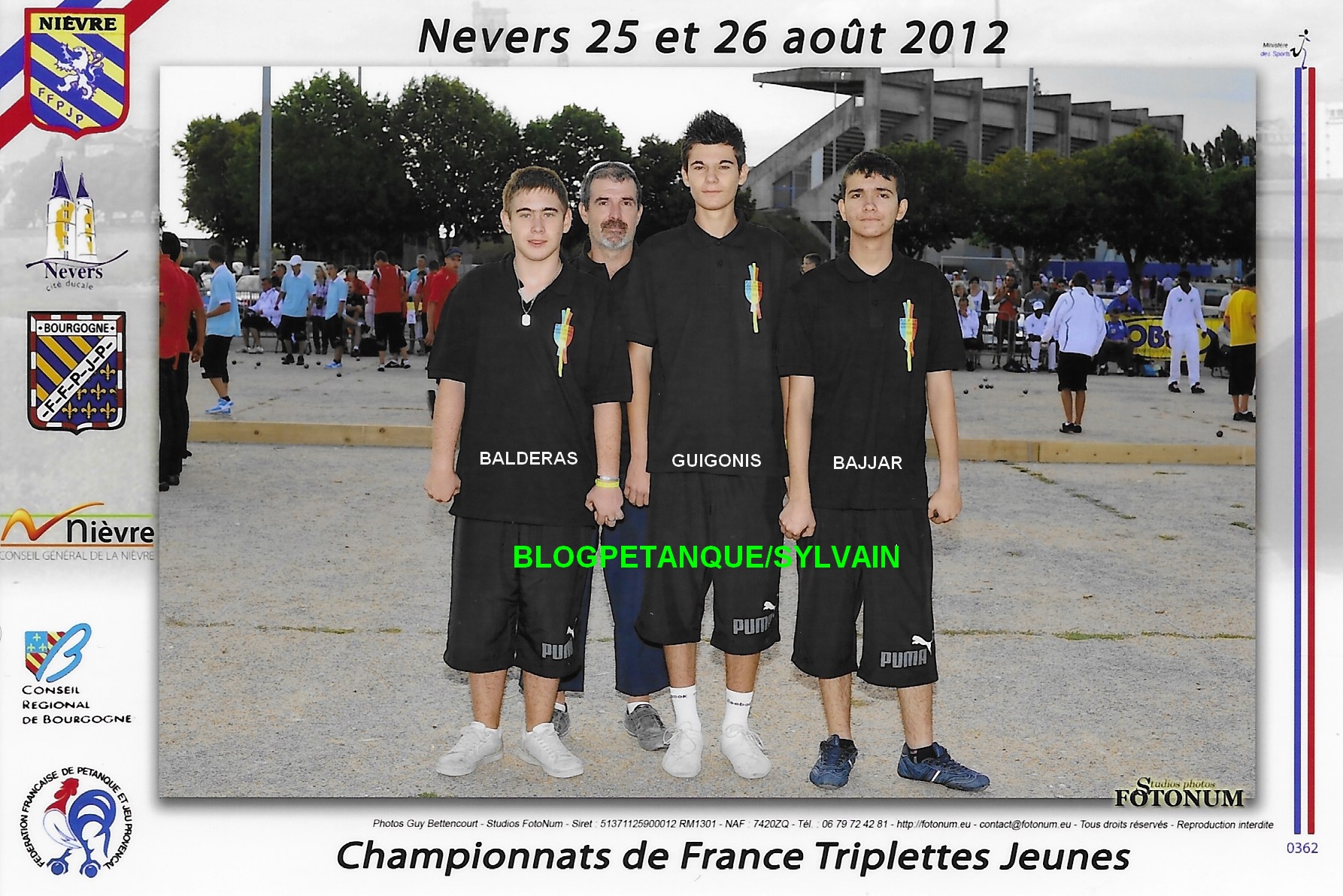 L'année 2012 à la Pétanque L'année 2012 à la Pétanque