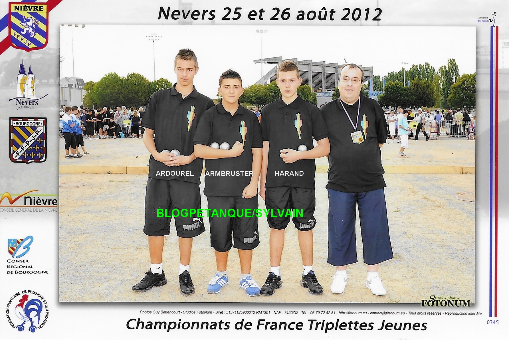 L'année 2012 à la Pétanque L'année 2012 à la Pétanque