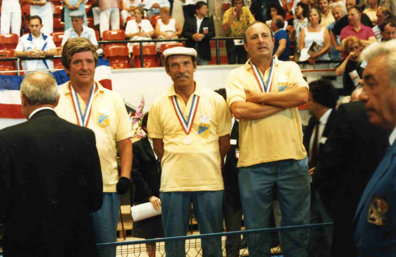 Le podium du championnat de France 1987