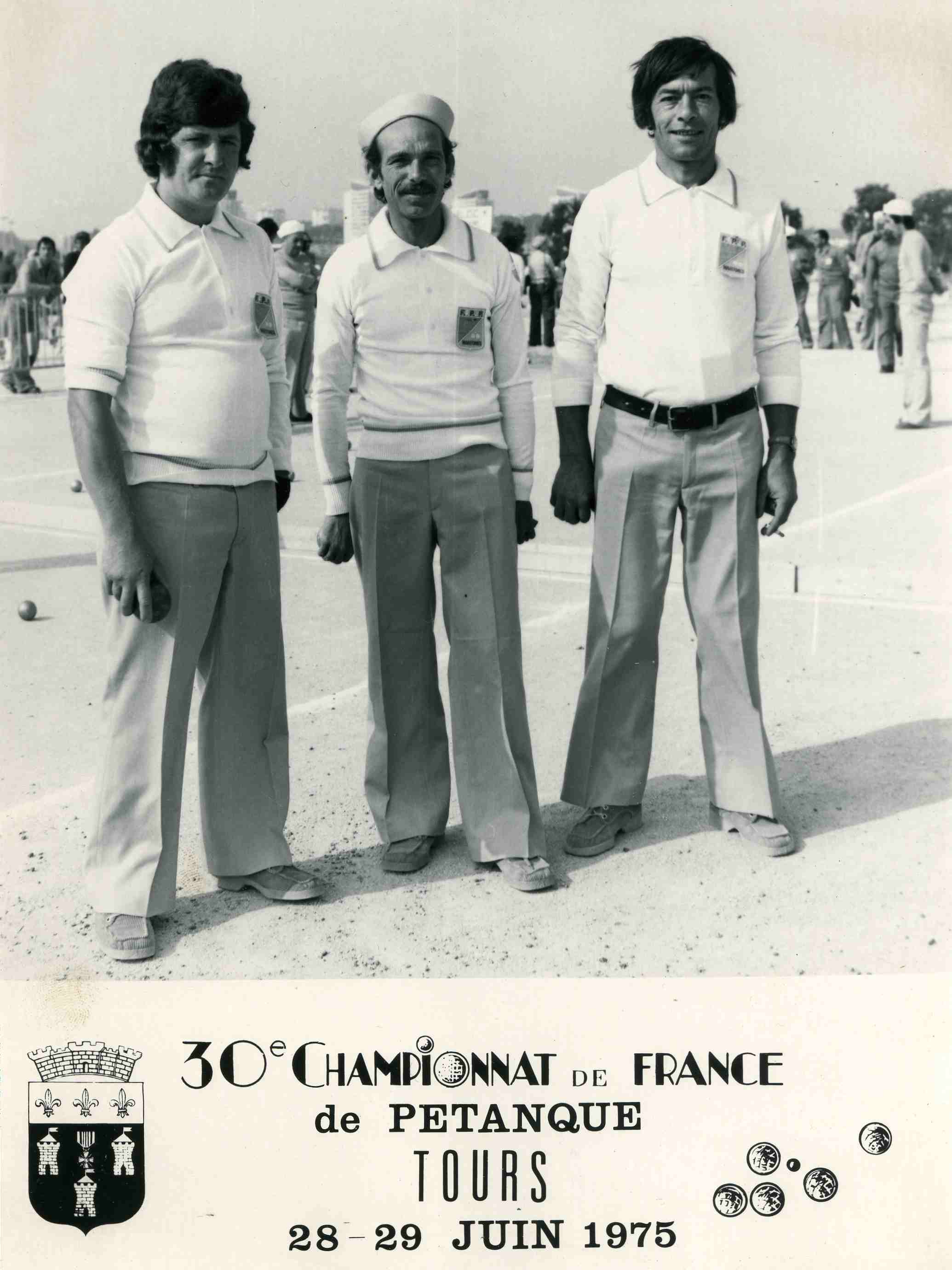 Les champions triplettes des Alpes-Maritimes 1975 Les champions triplettes des Alpes-Maritimes 1975