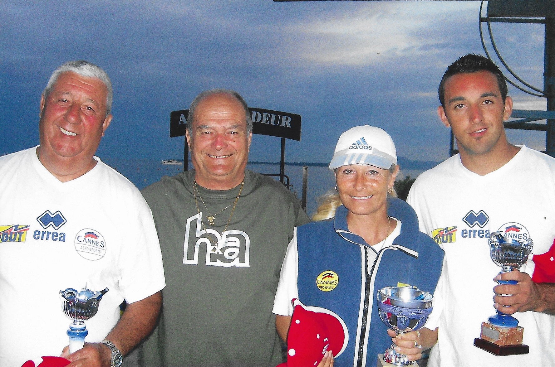 ANTIBES 2011 l'équipe vainqueur du triplette mixte du National CAPPADONA - DE OLIVEIRA - GAZZOLA