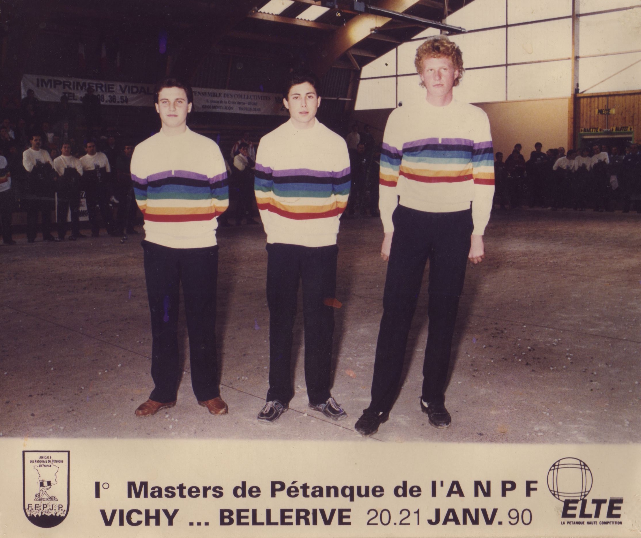 Les champions du monde junior 1989 > Franck FERRAZZOLA - Maryan BARTHELEMY - Armand DUMANOIS Les champions du monde junior 1989 > Franck FERRAZZOLA - Maryan BARTHELEMY - Armand DUMANOIS