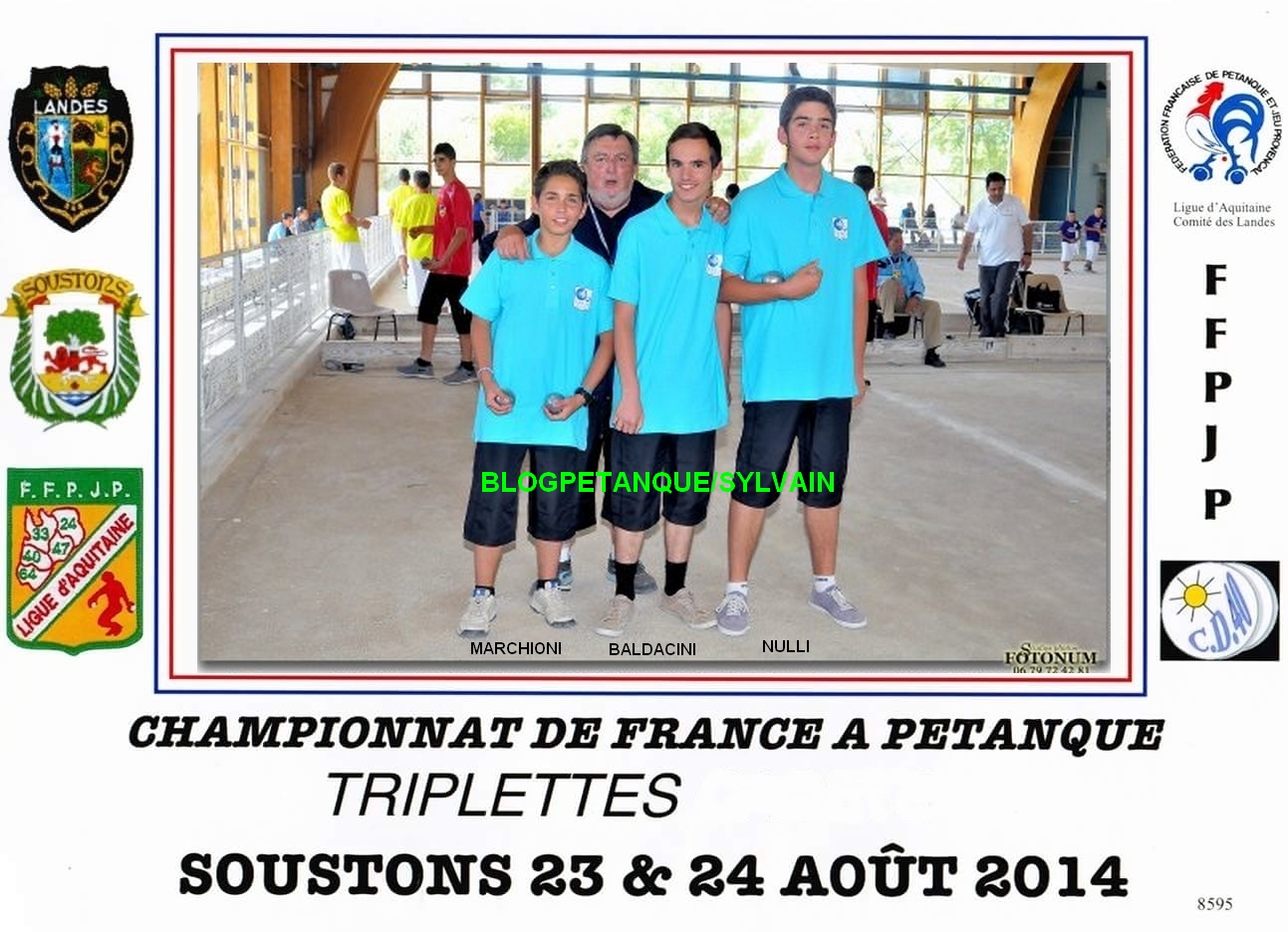 L'année 2014 à la Pétanque