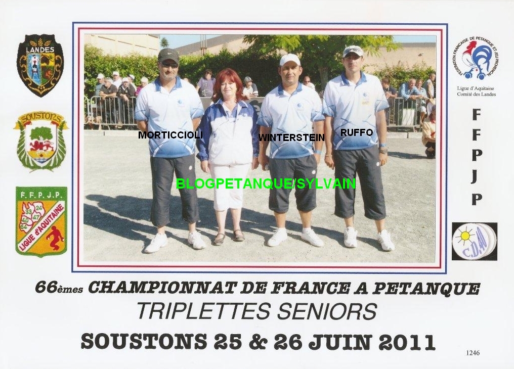 L'année 2011 à la Pétanque