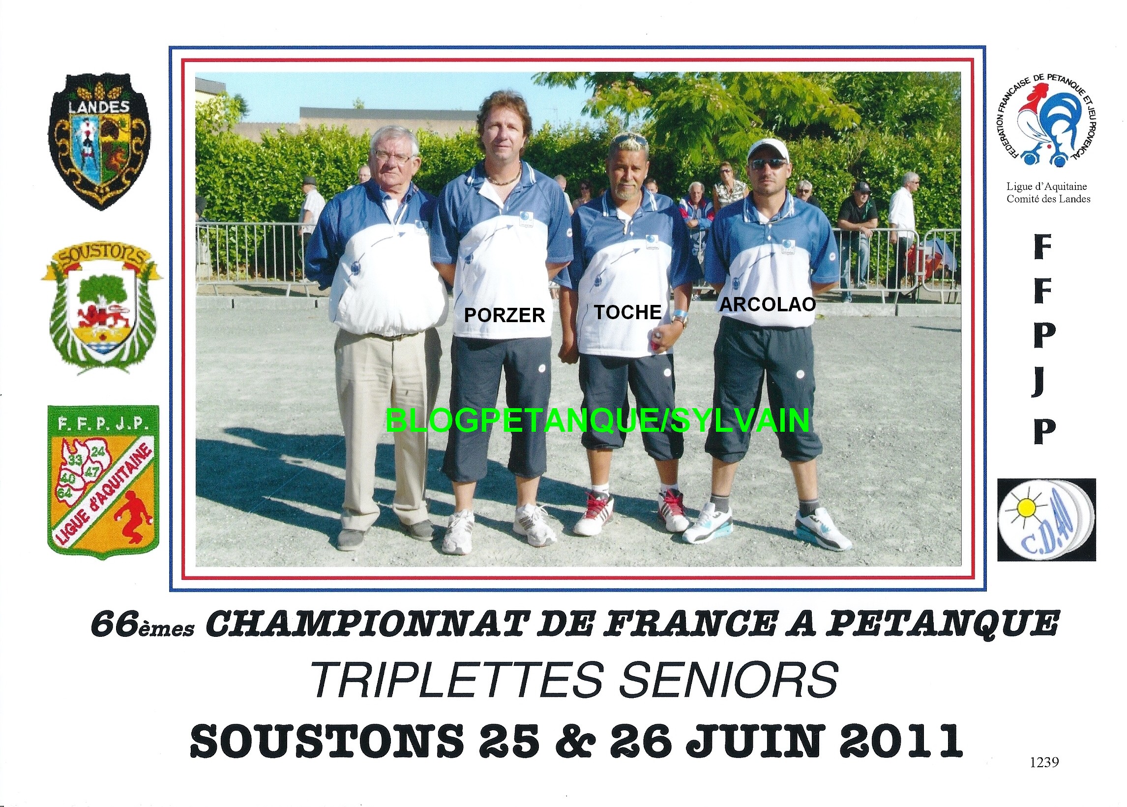 L'année 2011 à la Pétanque