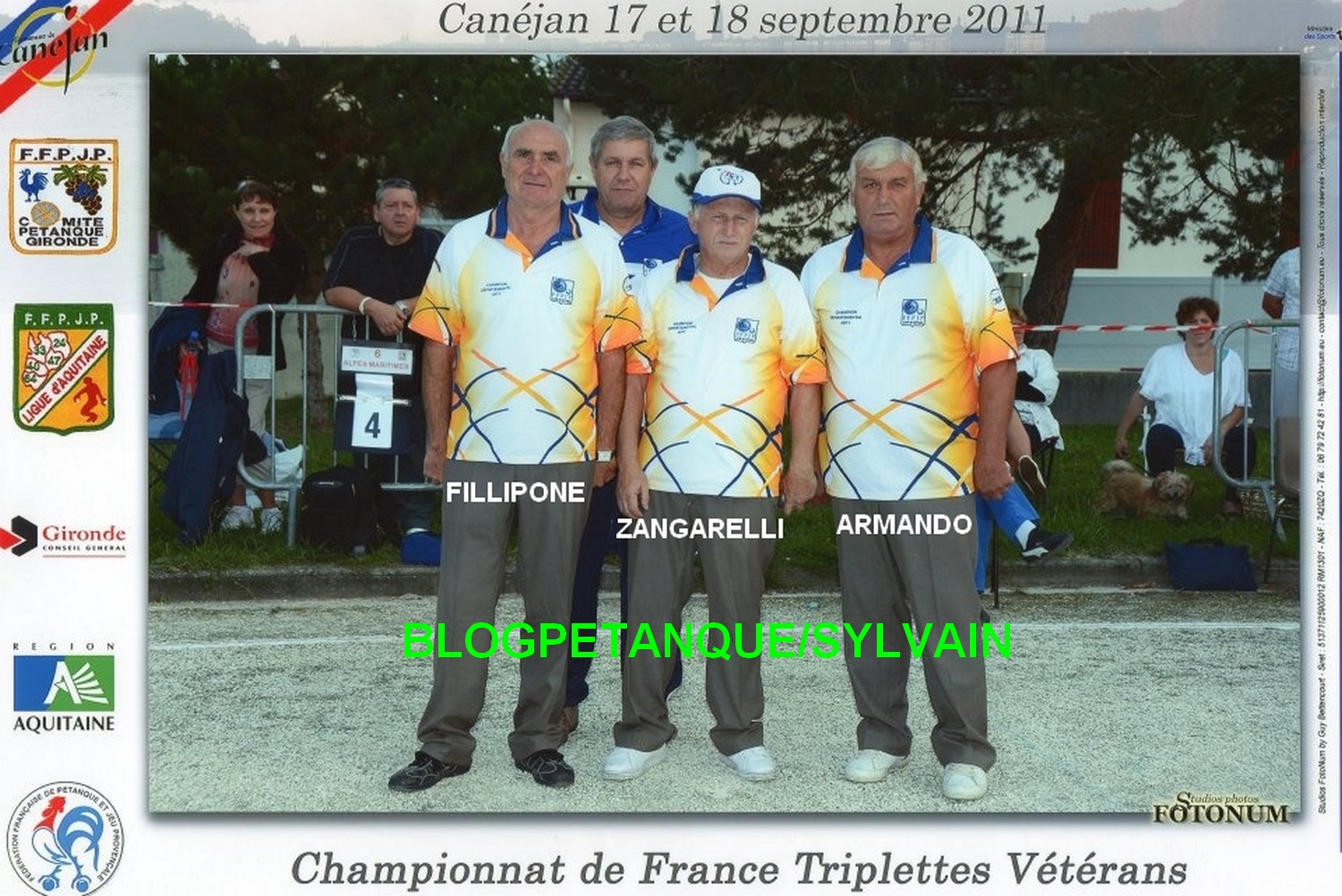 Les champions vétérans du 06