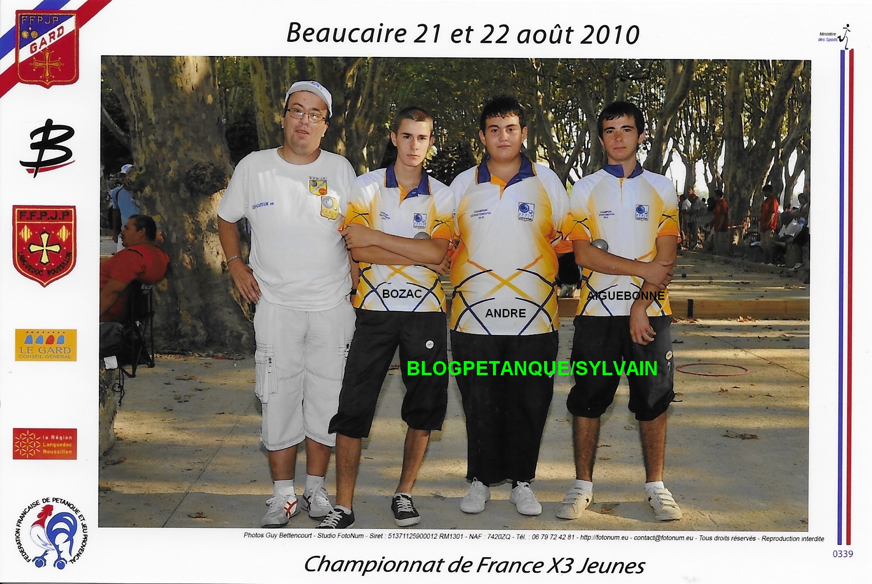 L'année 2010 à la Pétanque