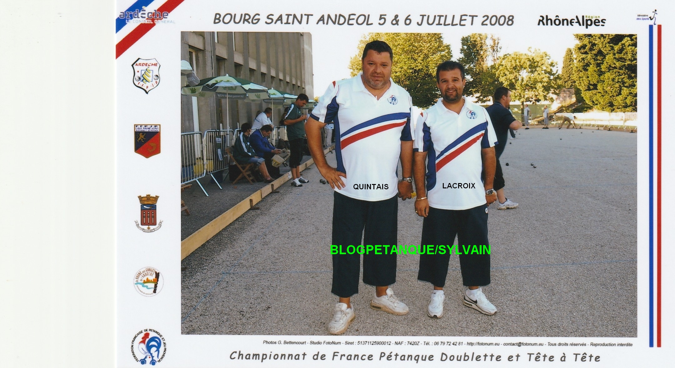 L'année 2008 à la Pétanque