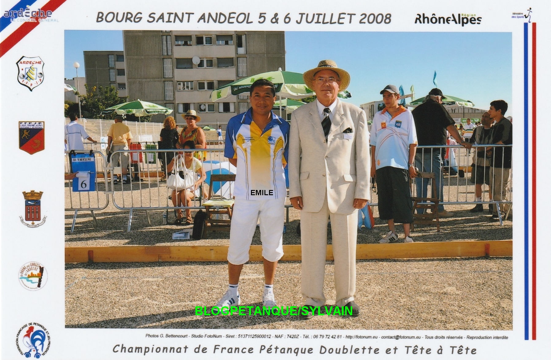 L'année 2008 à la Pétanque