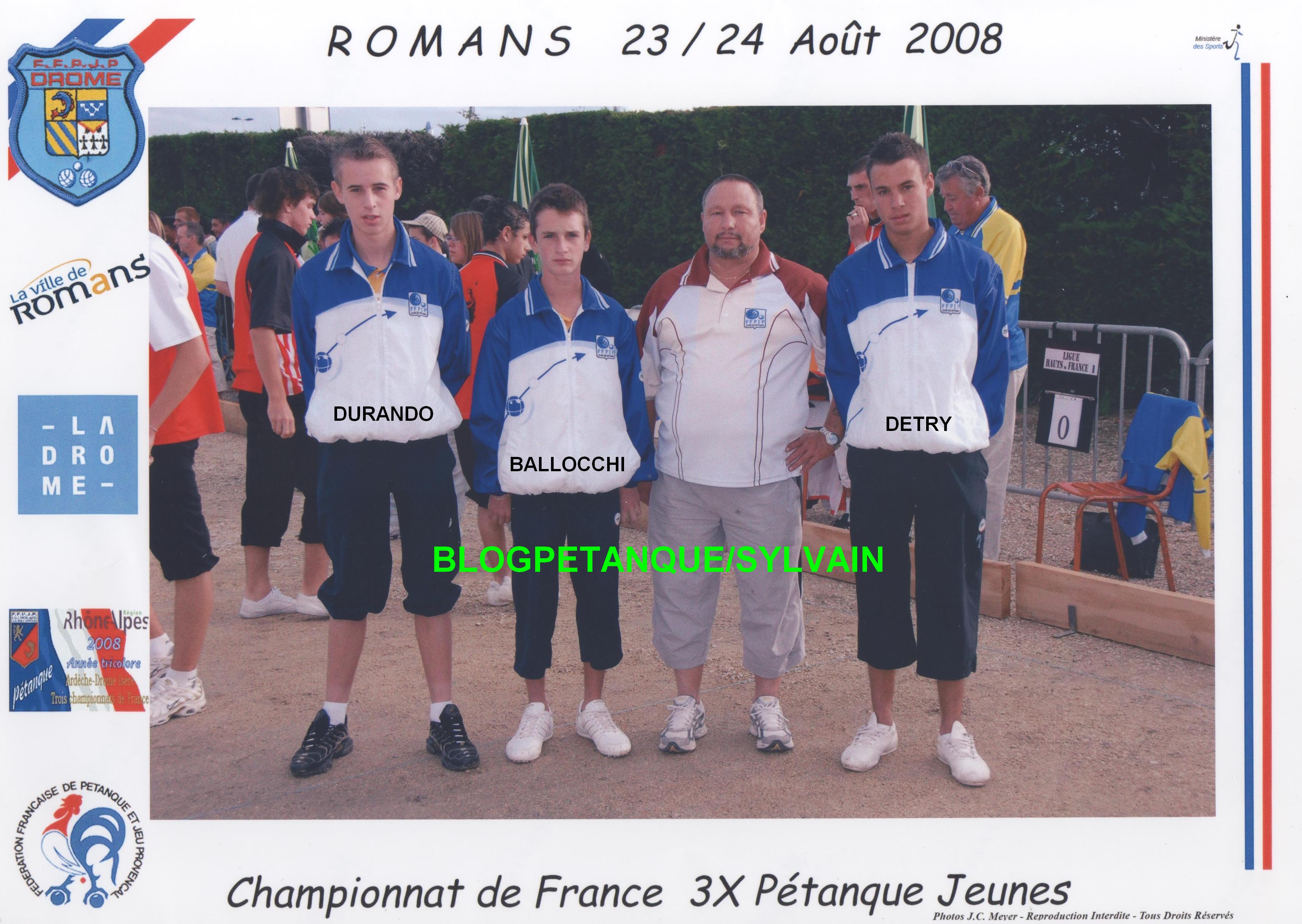 L'année 2008 à la Pétanque