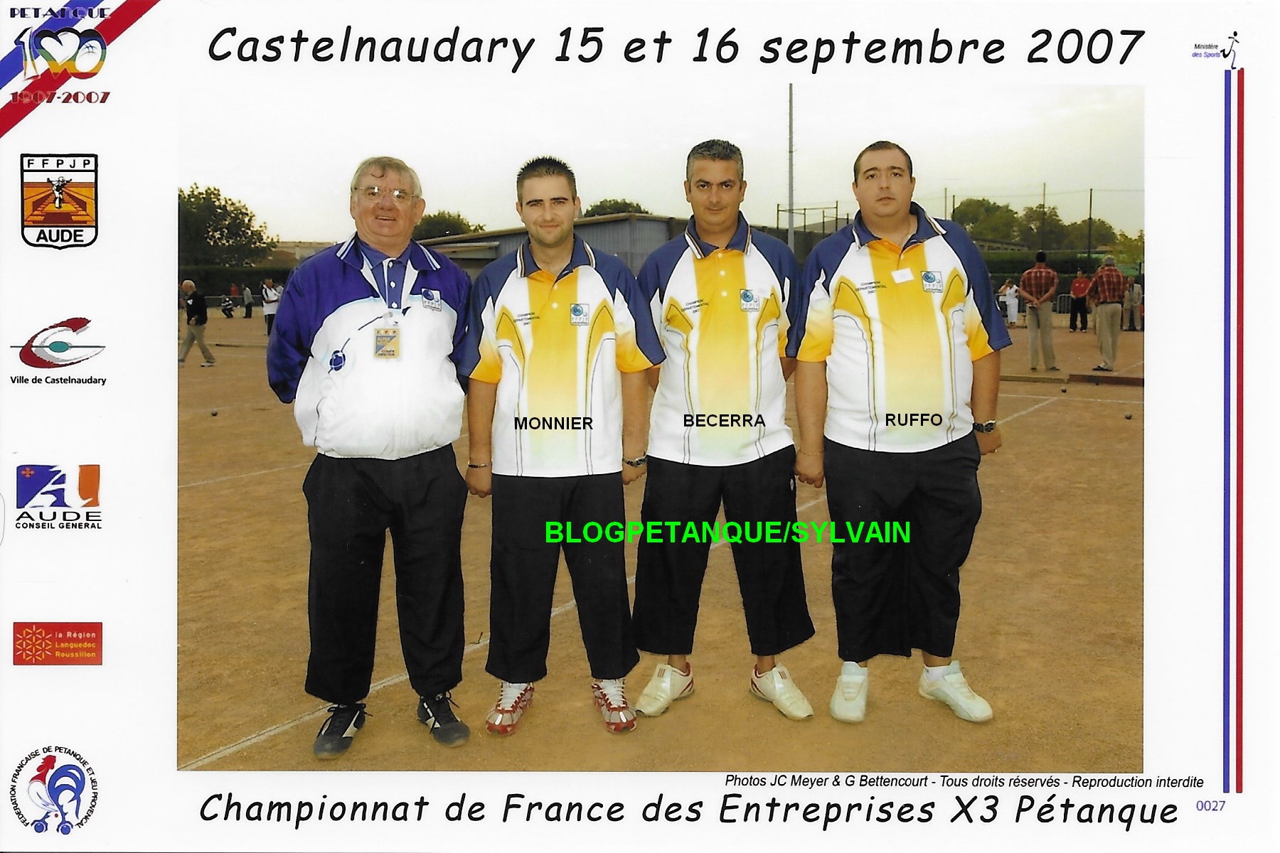 L'année 2007 à la Pétanque L'année 2007 à la Pétanque