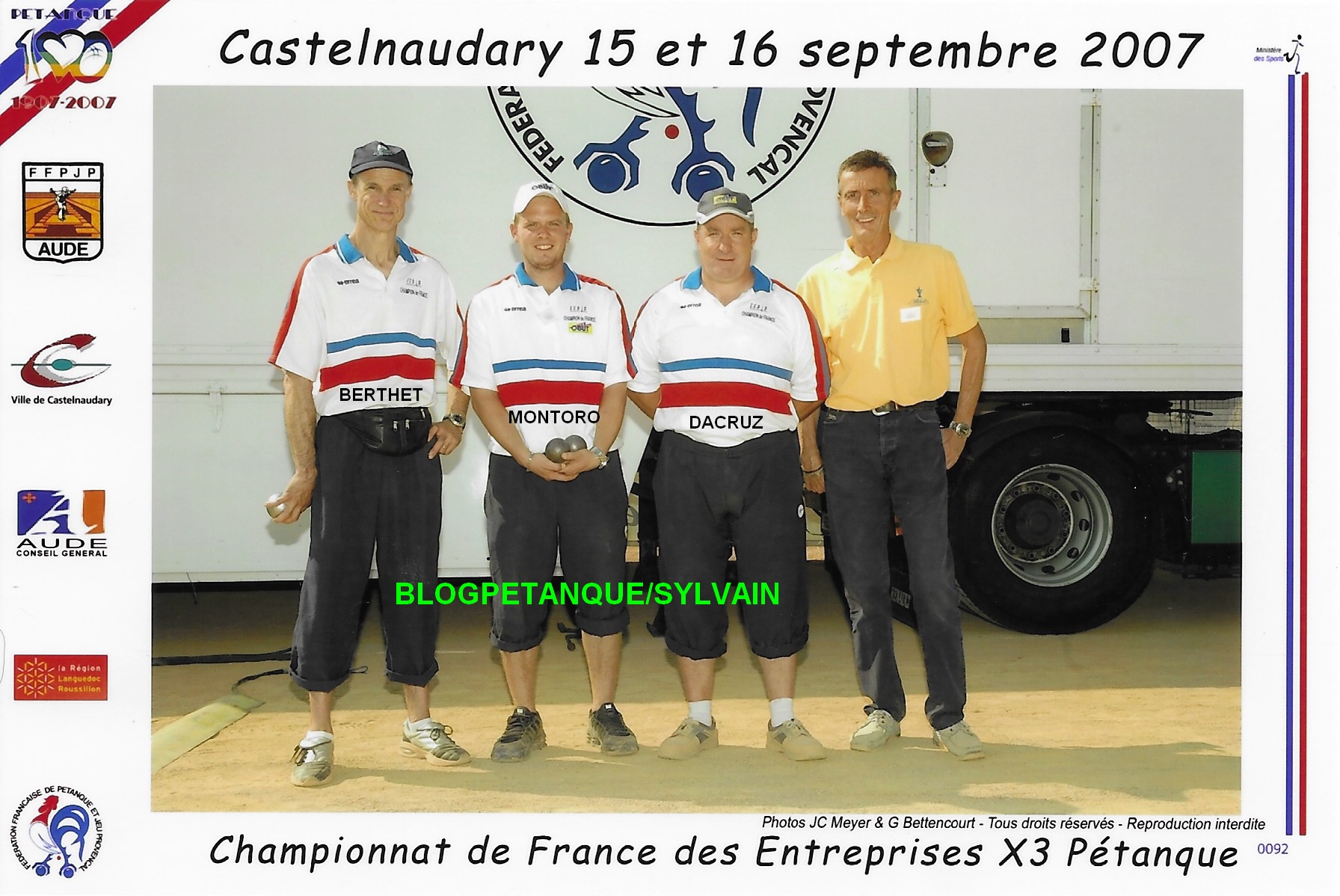 L'année 2007 à la Pétanque L'année 2007 à la Pétanque