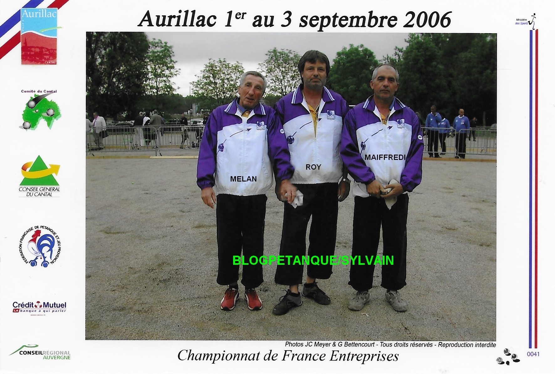 L'année 2006 à la Pétanque