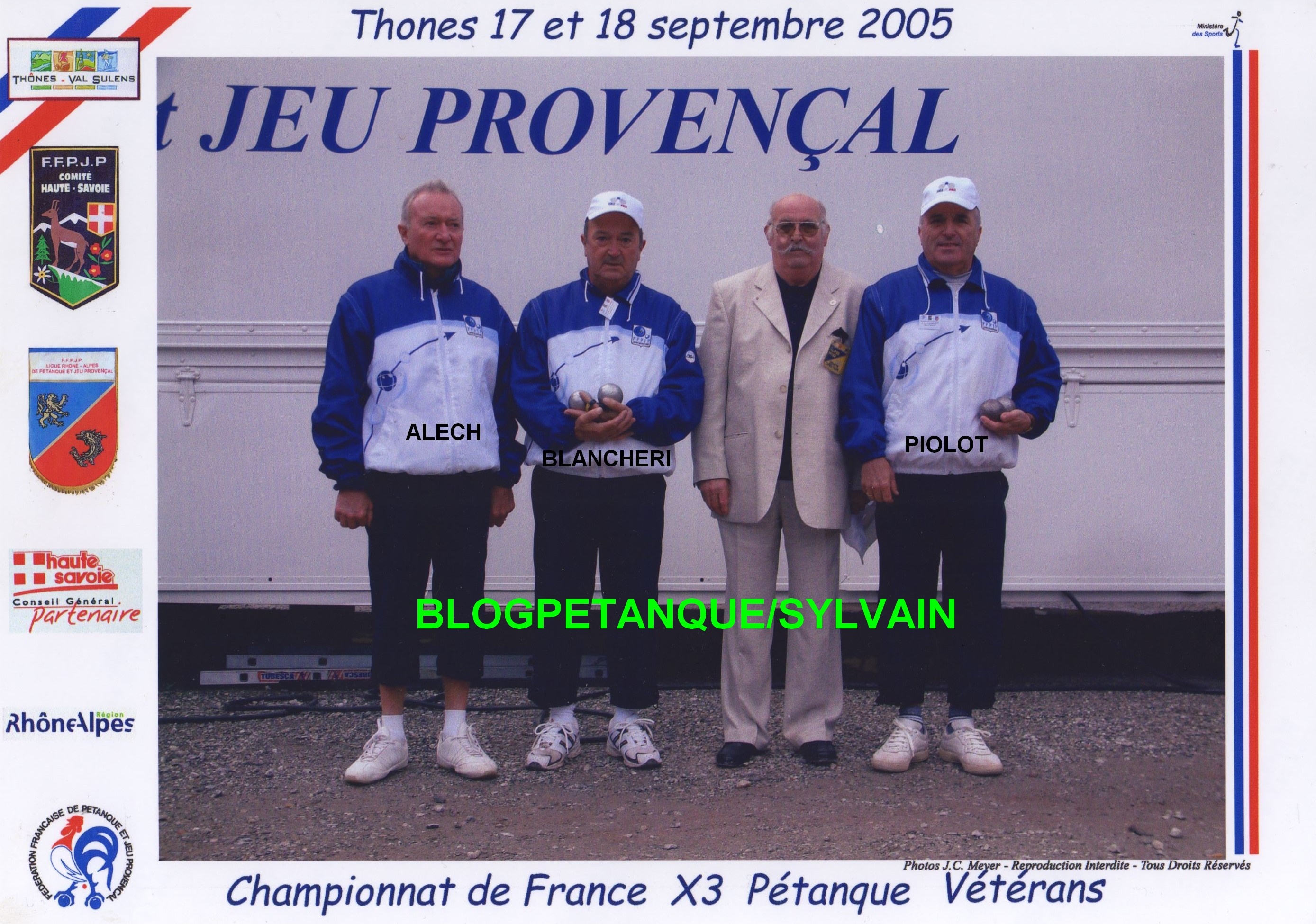 L'année 2005 à la Pétanque