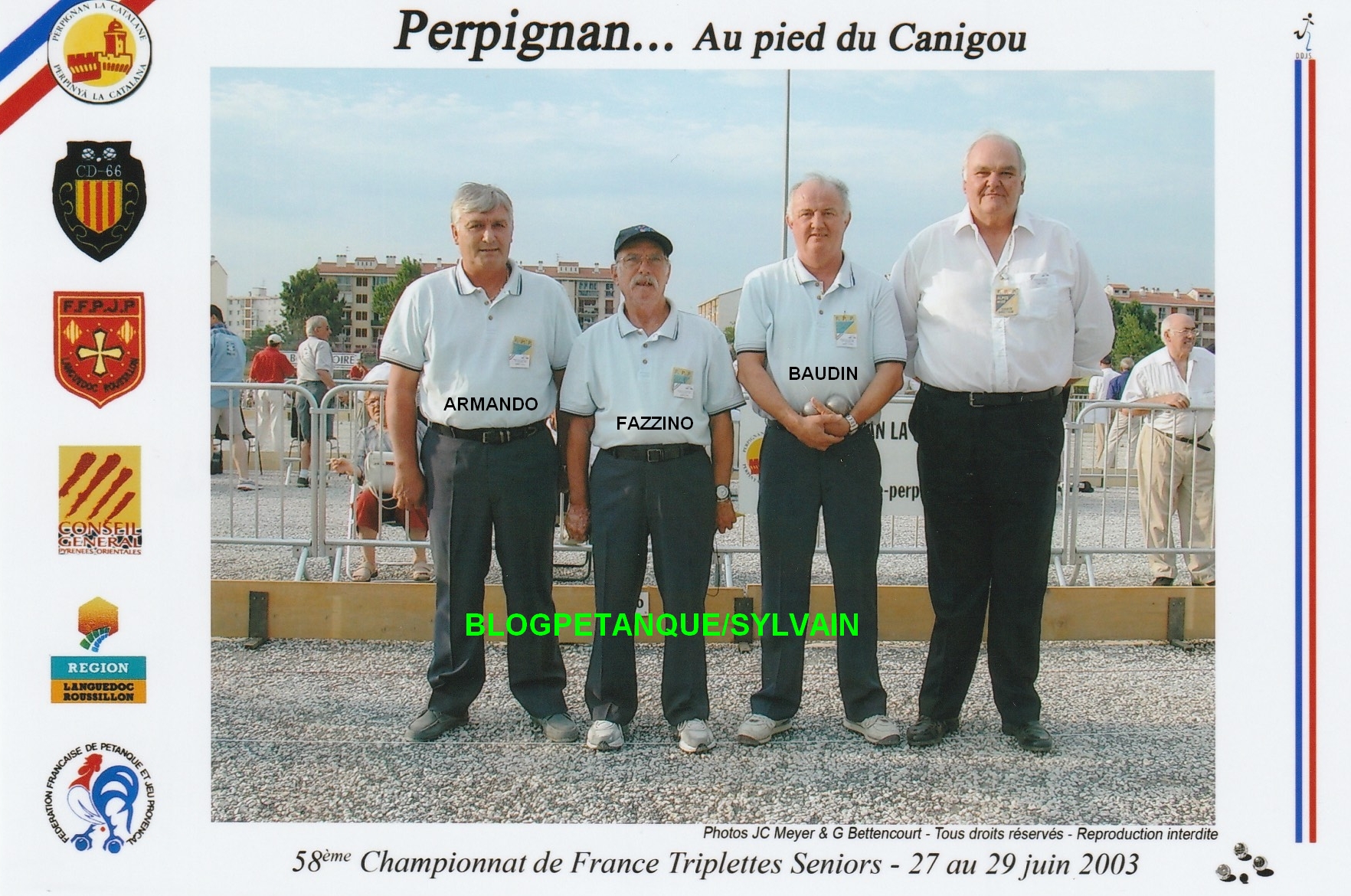 L'année 2003 à la Pétanque