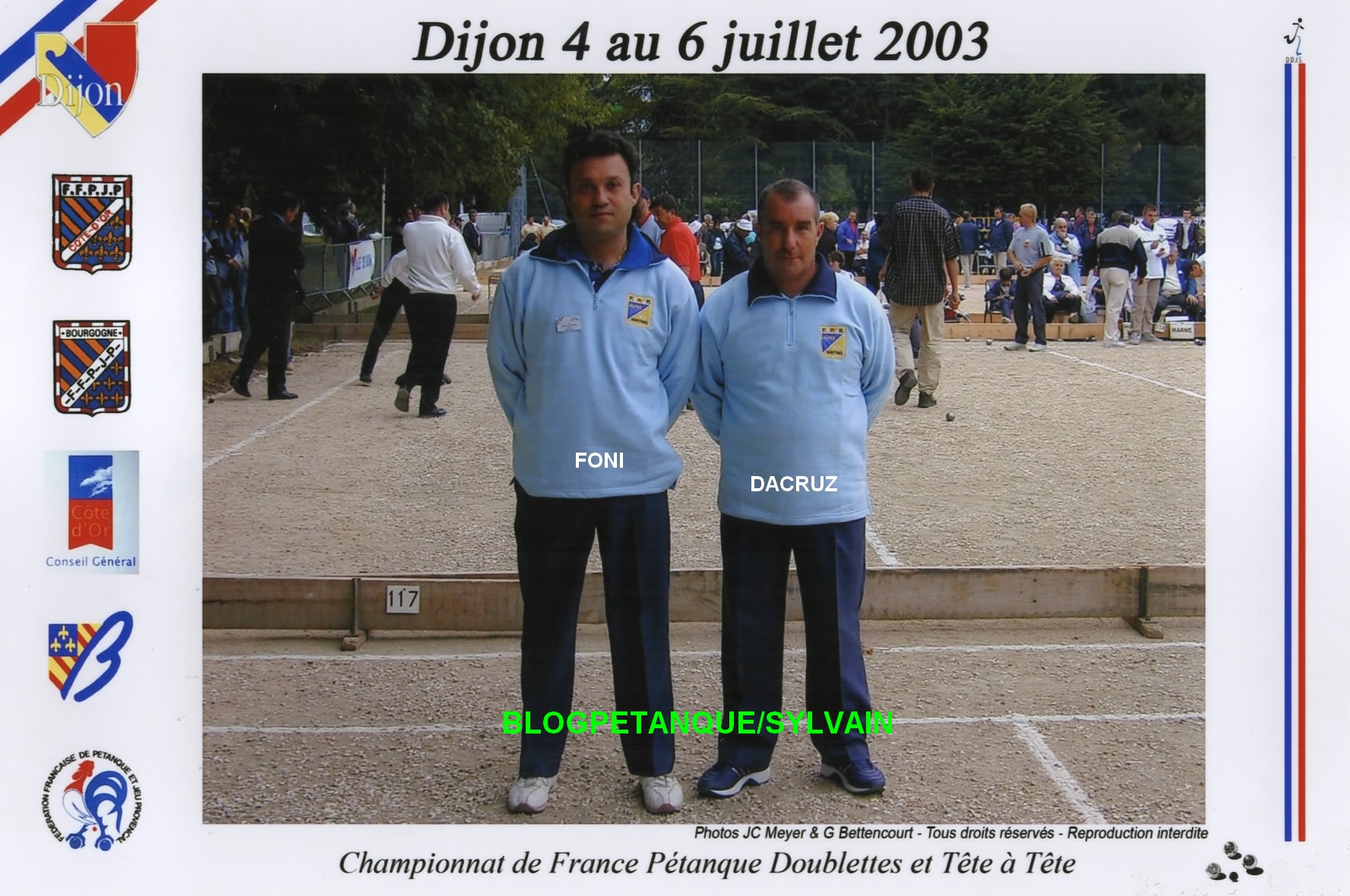 L'année 2003 à la Pétanque