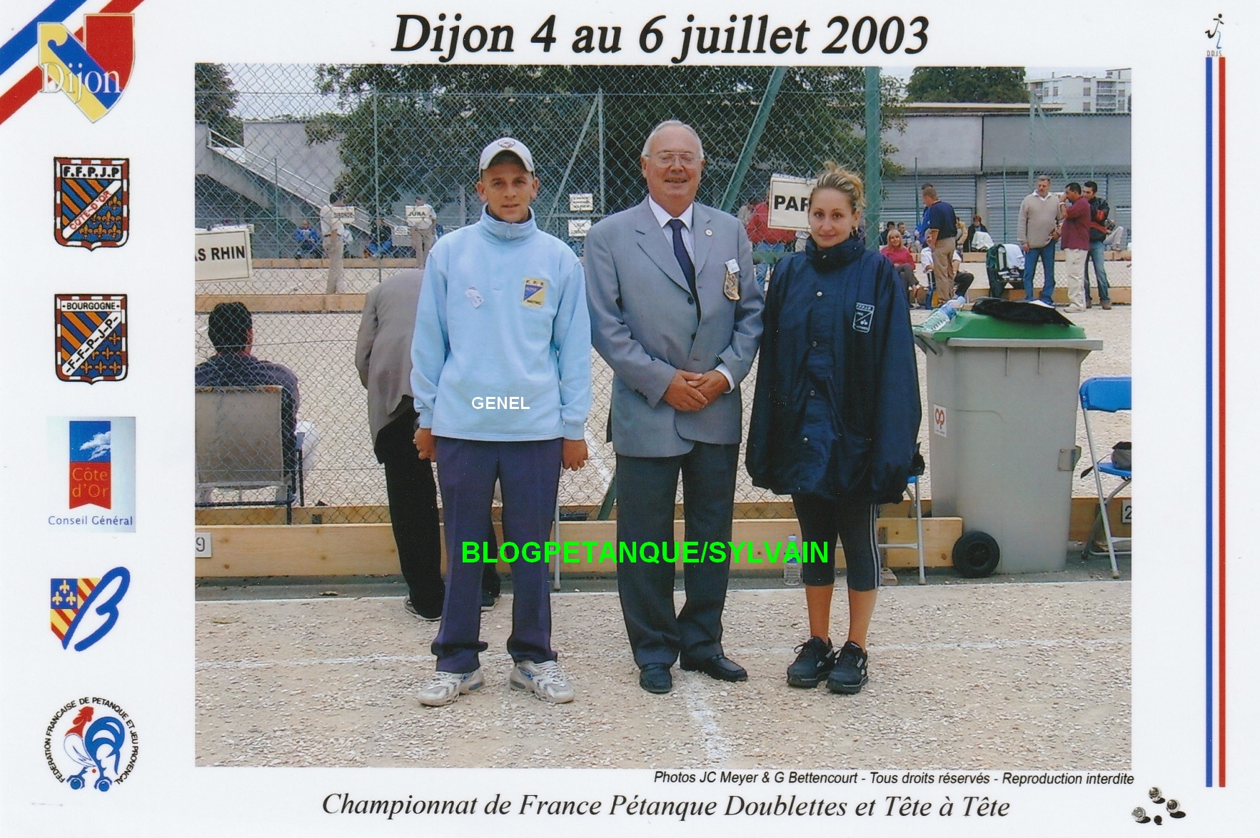 L'année 2003 à la Pétanque