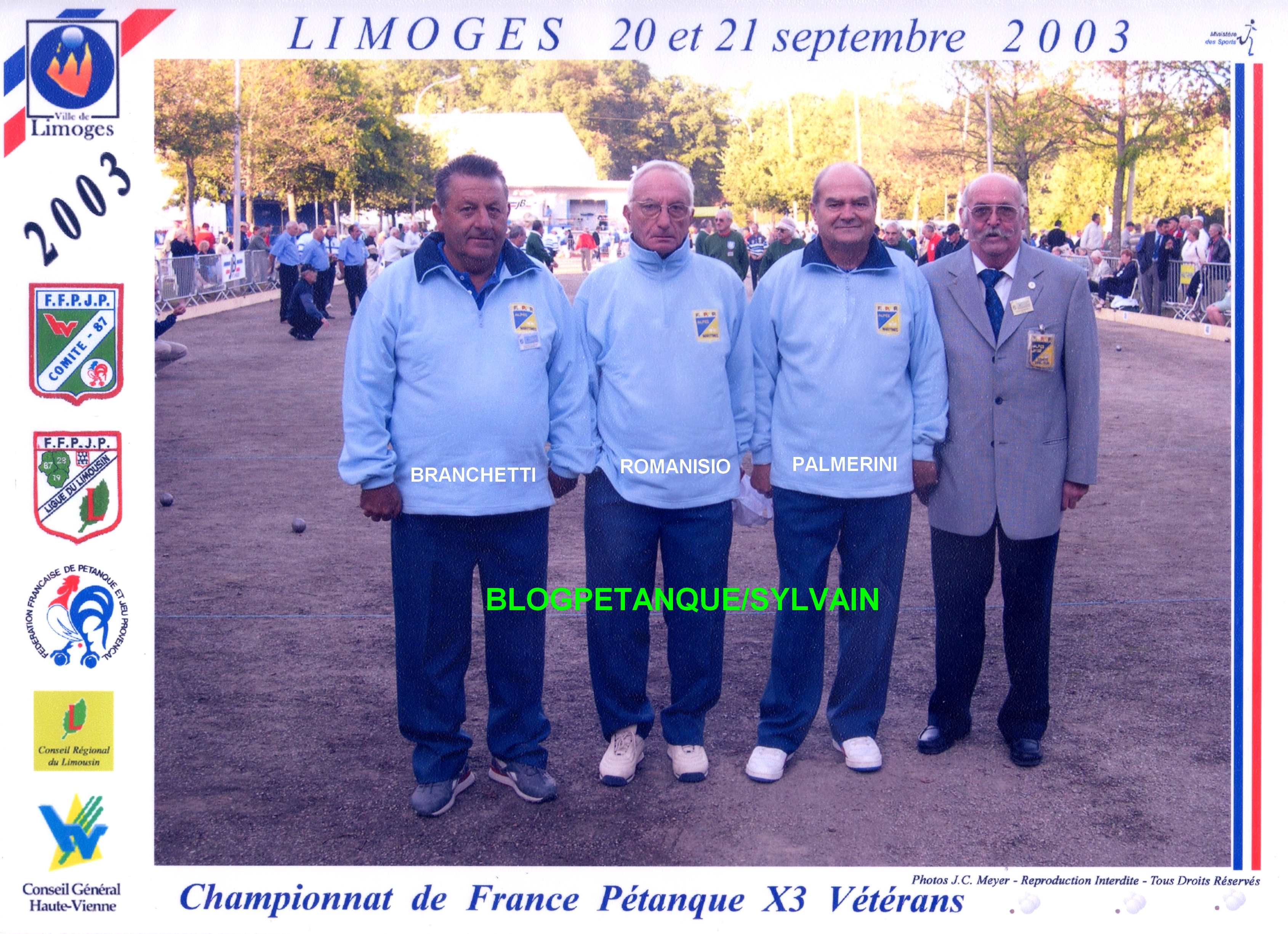 L'année 2003 à la Pétanque