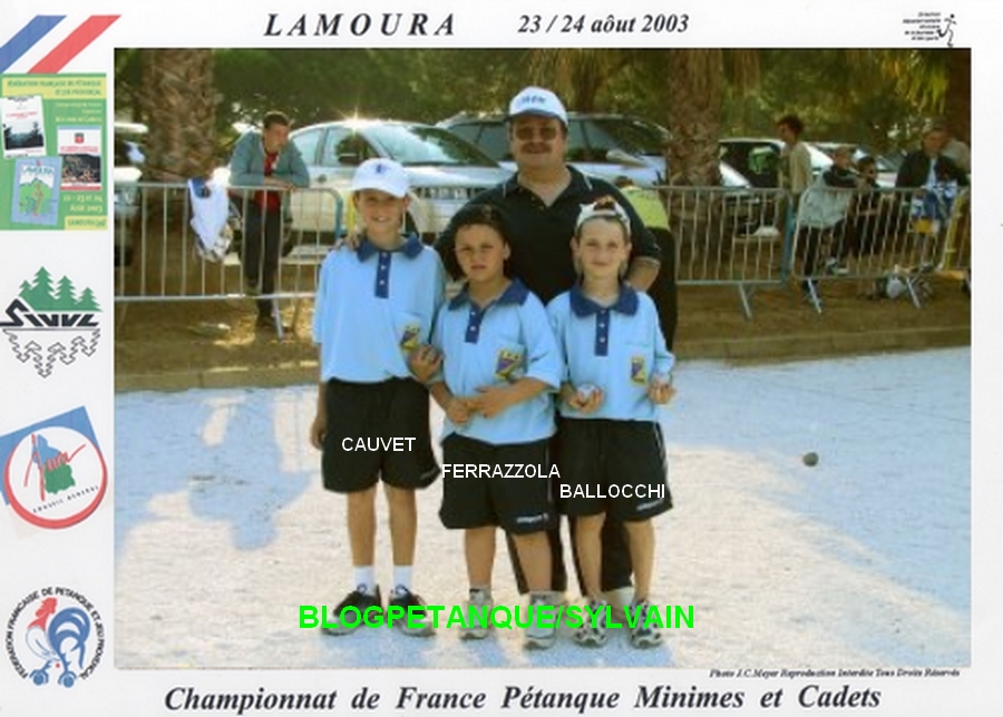 L'année 2003 à la Pétanque