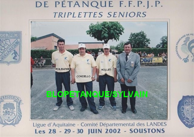 L'année 2002 à la Pétanque