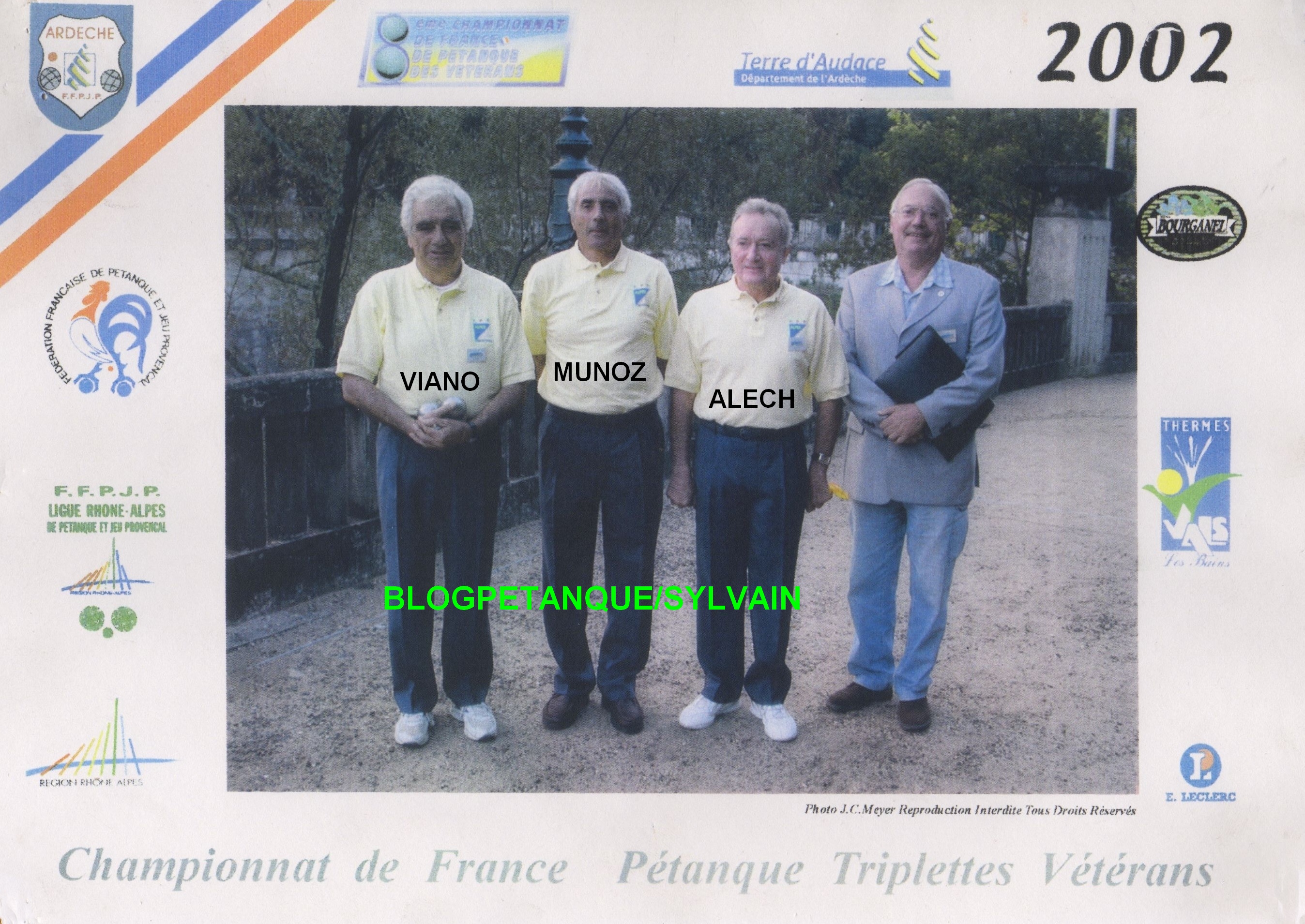L'année 2002 à la Pétanque