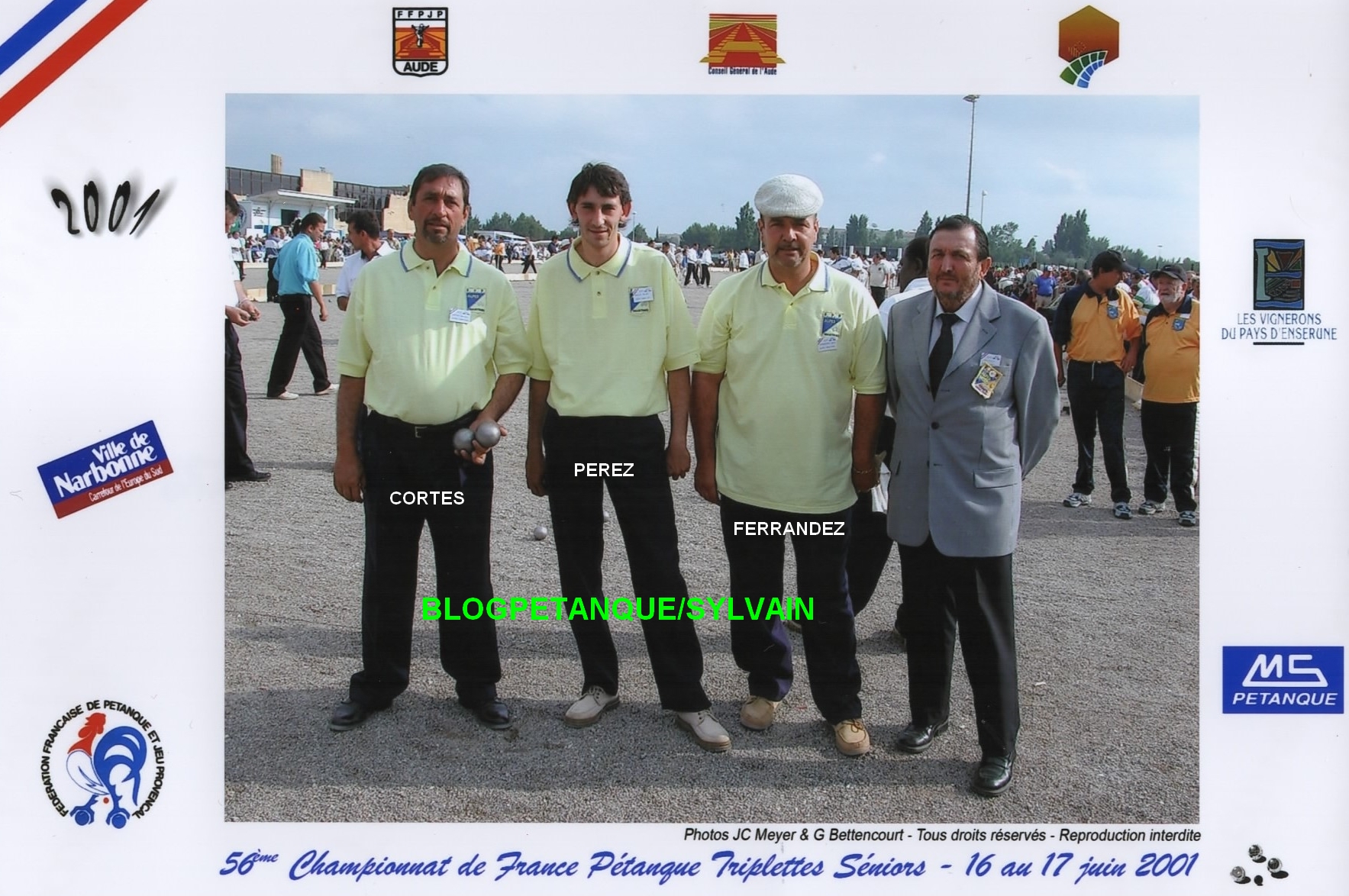 L'année 2001 à la Pétanque L'année 2001 à la Pétanque