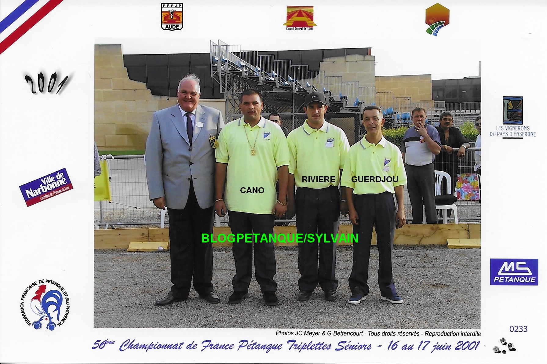 L'année 2001 à la Pétanque L'année 2001 à la Pétanque