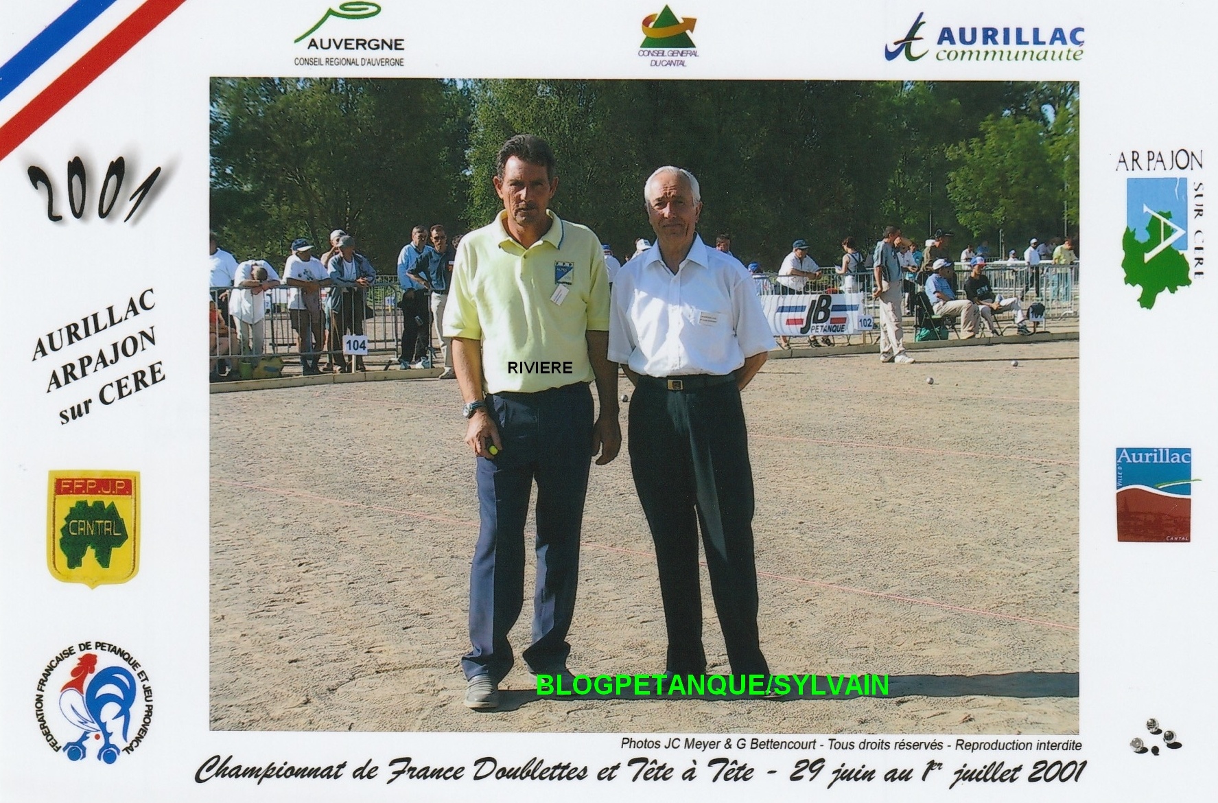 L'année 2001 à la Pétanque L'année 2001 à la Pétanque