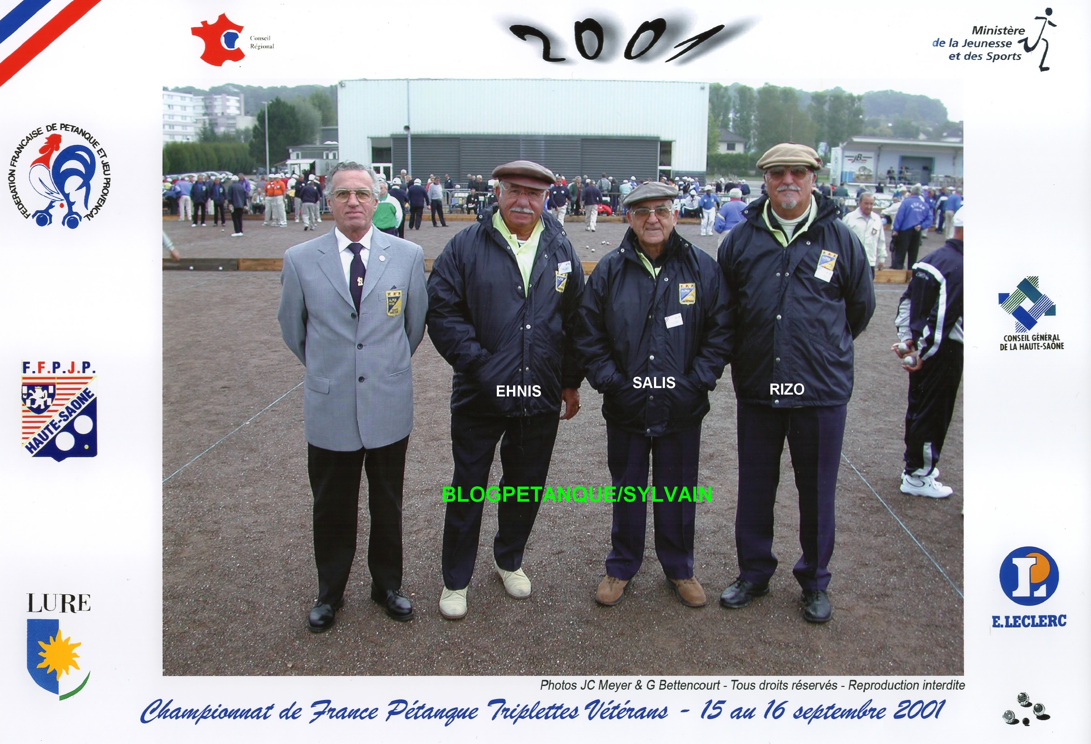 L'année 2001 à la Pétanque L'année 2001 à la Pétanque