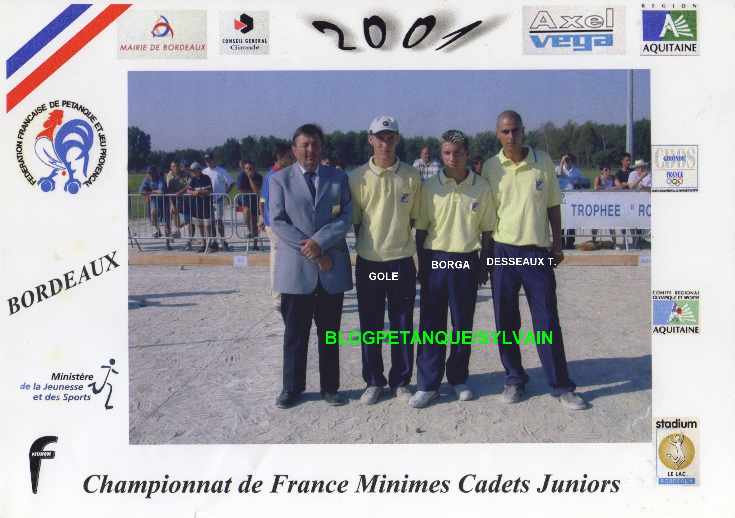 L'année 2001 à la Pétanque L'année 2001 à la Pétanque