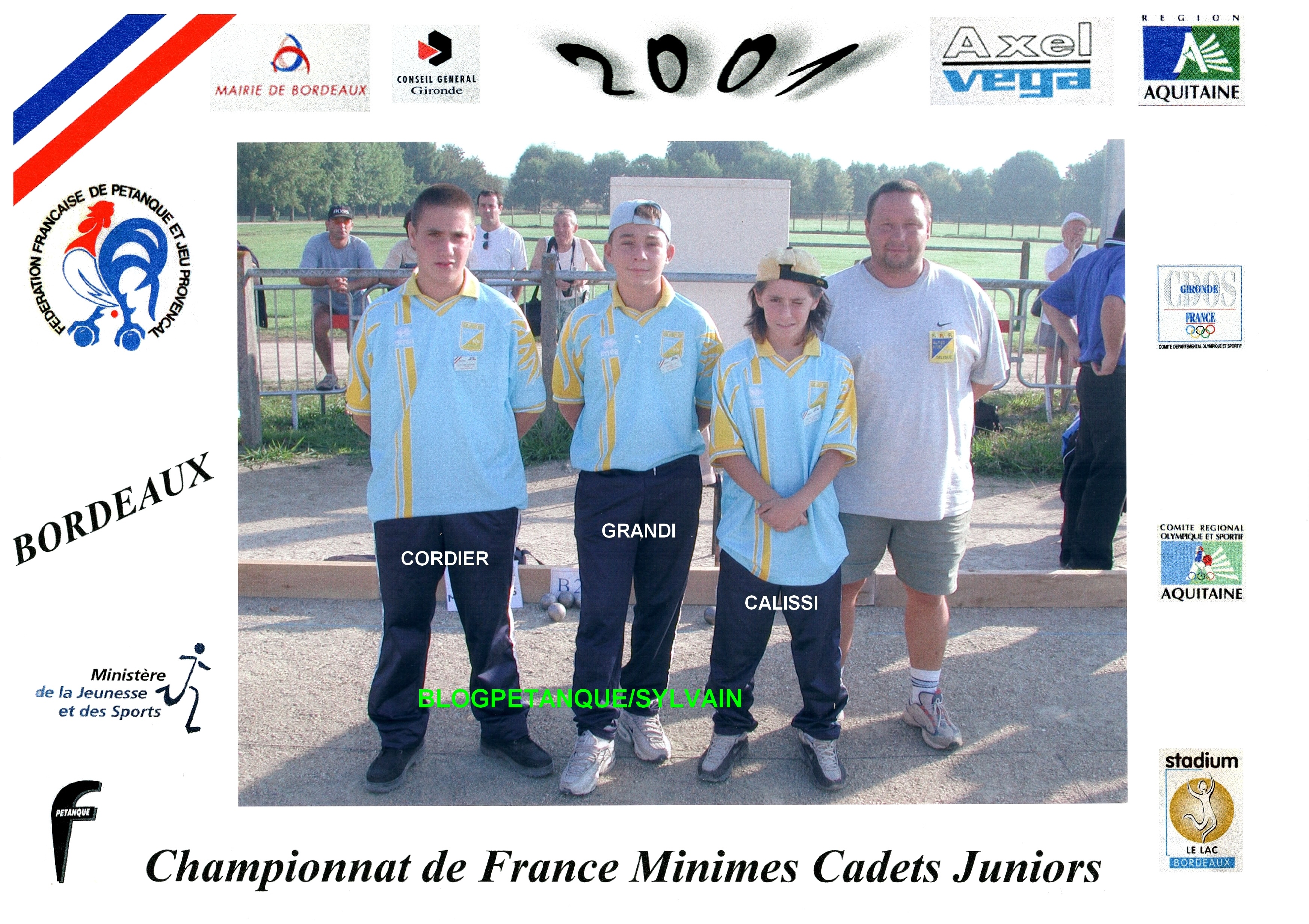L'année 2001 à la Pétanque