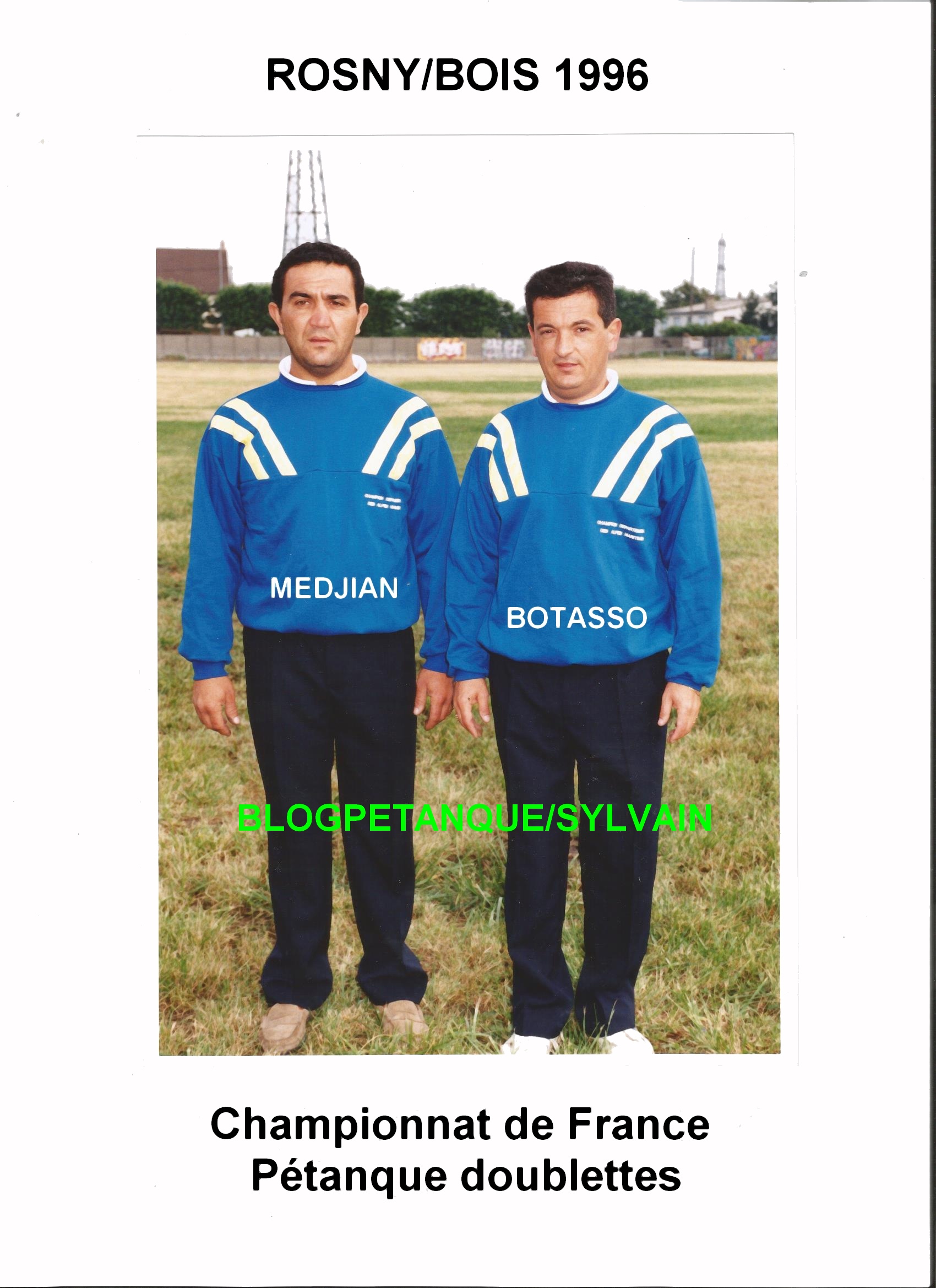 L'année 1996 à la Pétanque L'année 1996 à la Pétanque