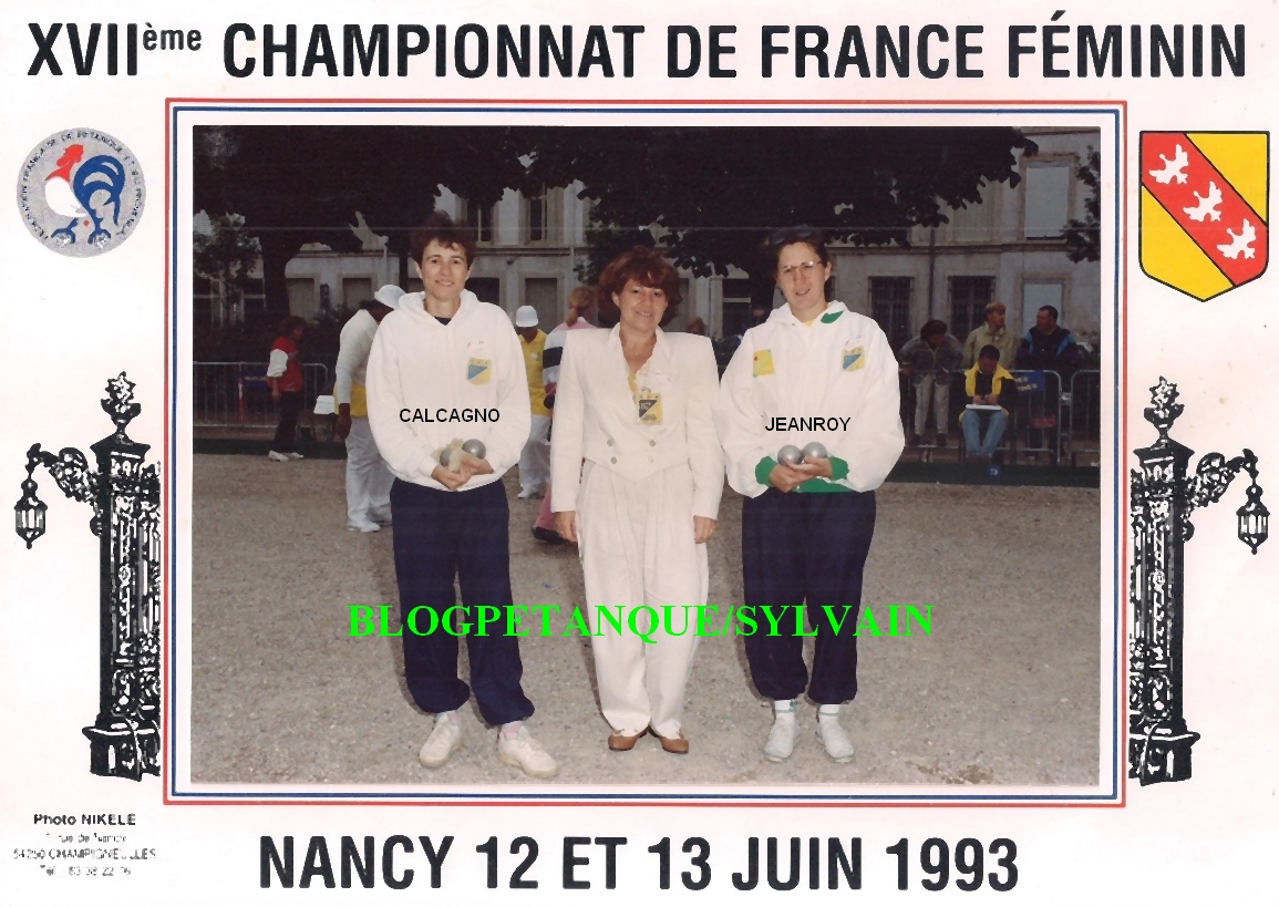 L'année 1993 à la Pétanque